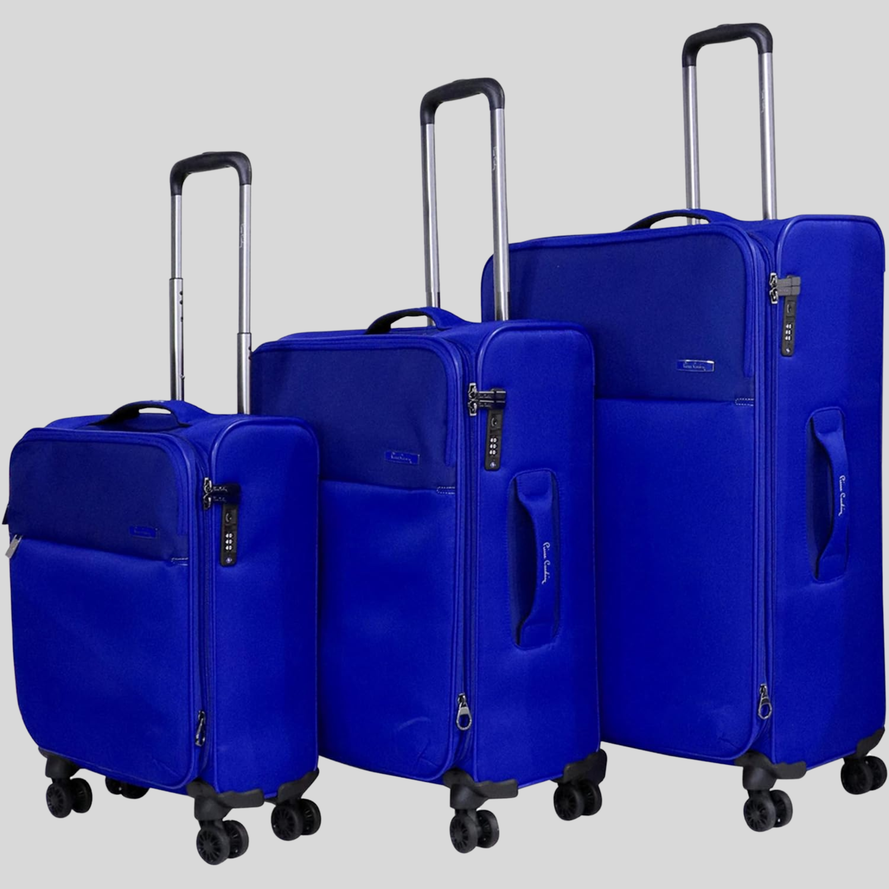 Mercury Soft Side Luggage Set of 3-Navy