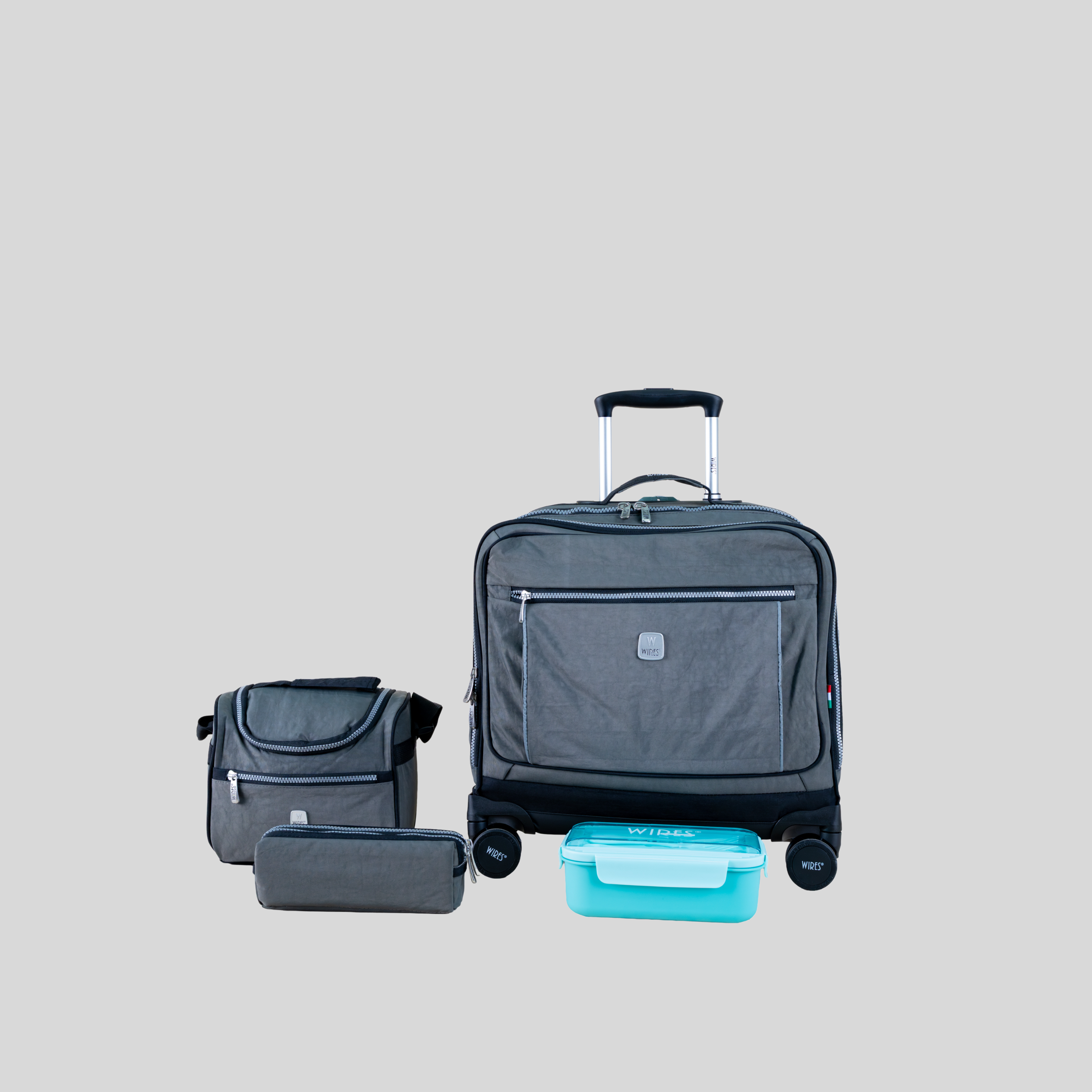 4 Wheels Trolley School Bag-Set of 4