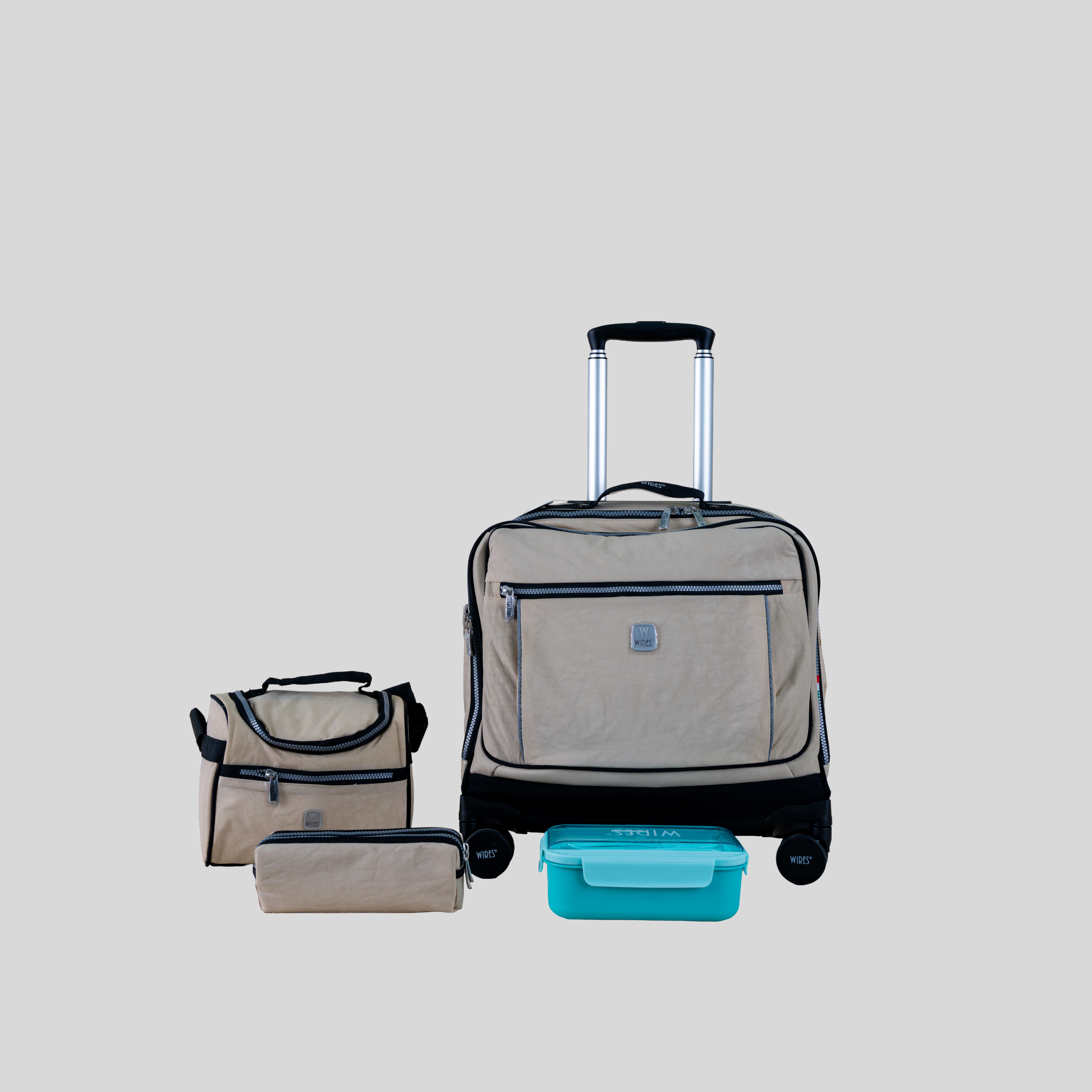 4 Wheels Trolley School Bag-Set of 4