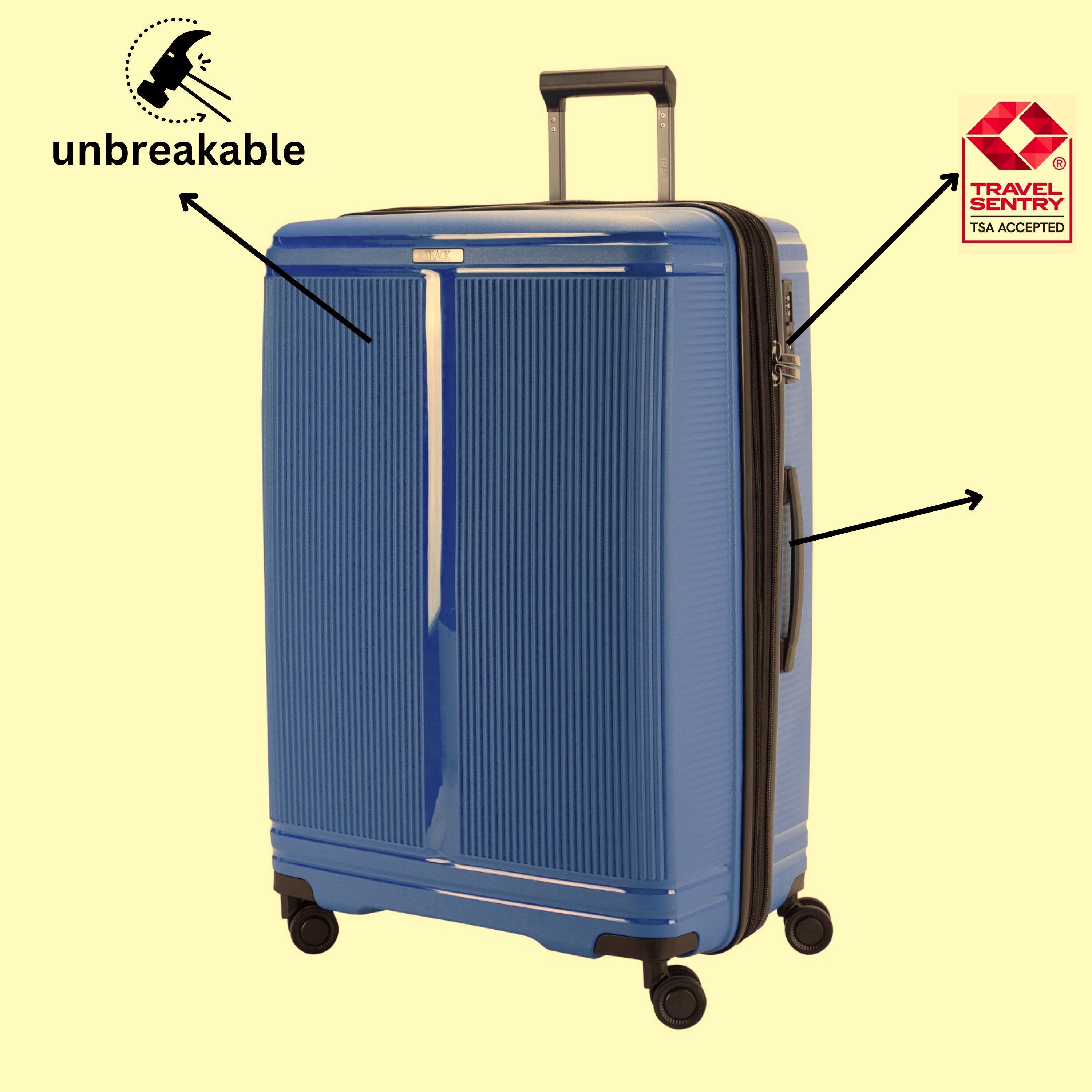 Unbreakable Luggage Set of 4