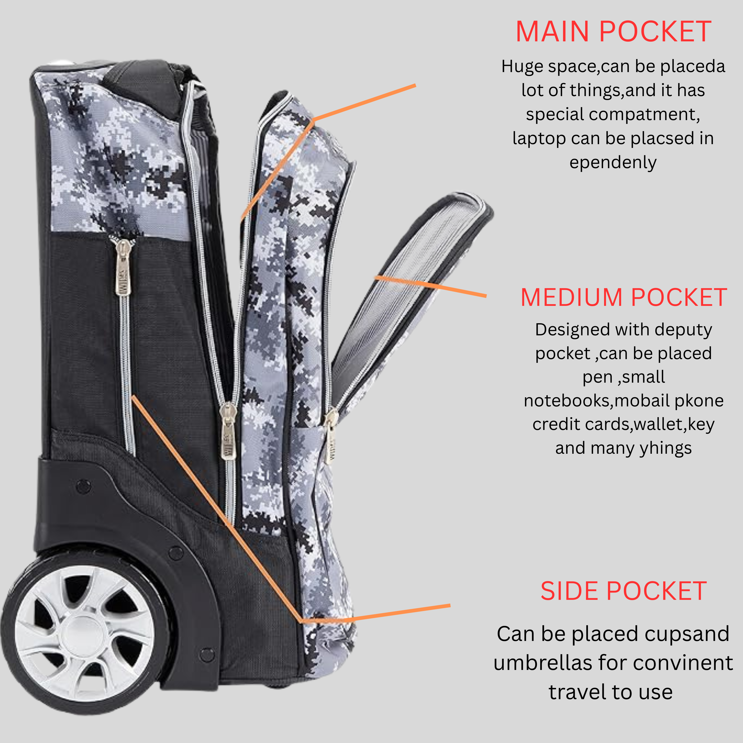 School Trolley Bag