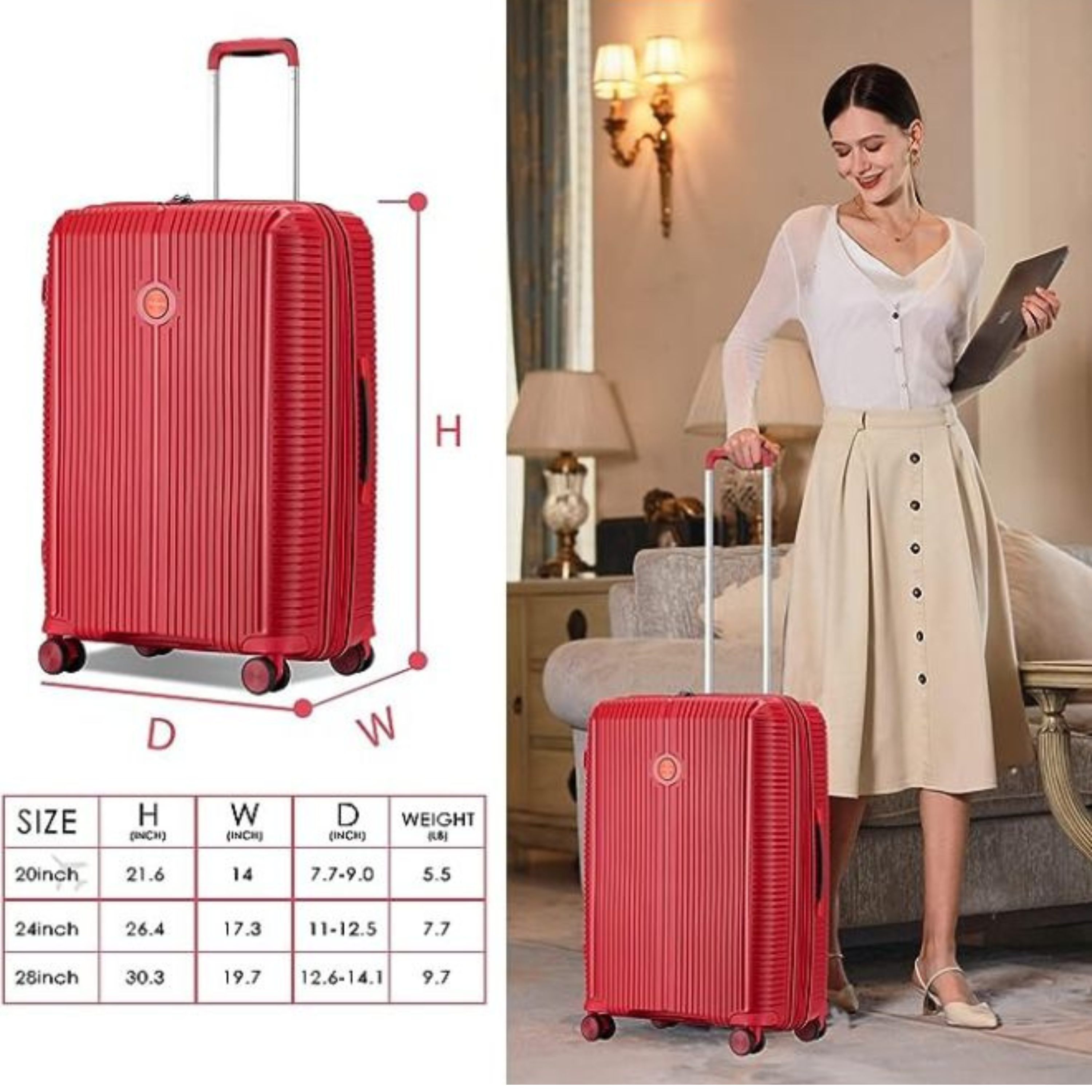 Rome Collection Luggage Set of 3