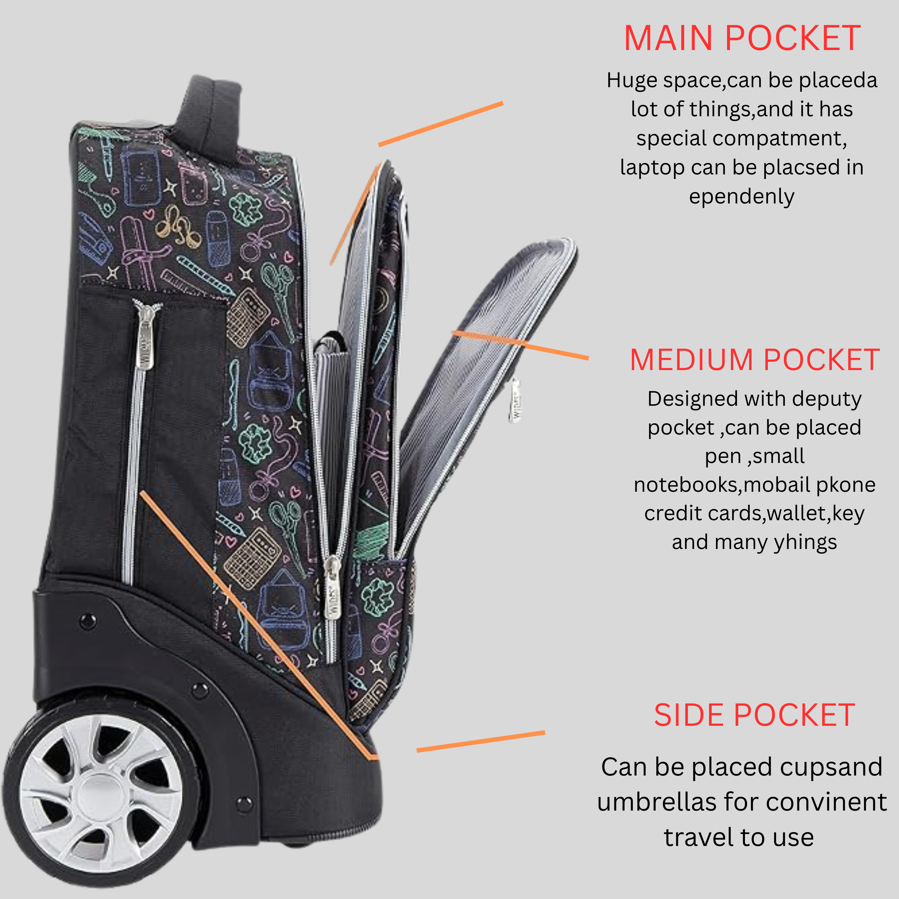 School Trolley Bag