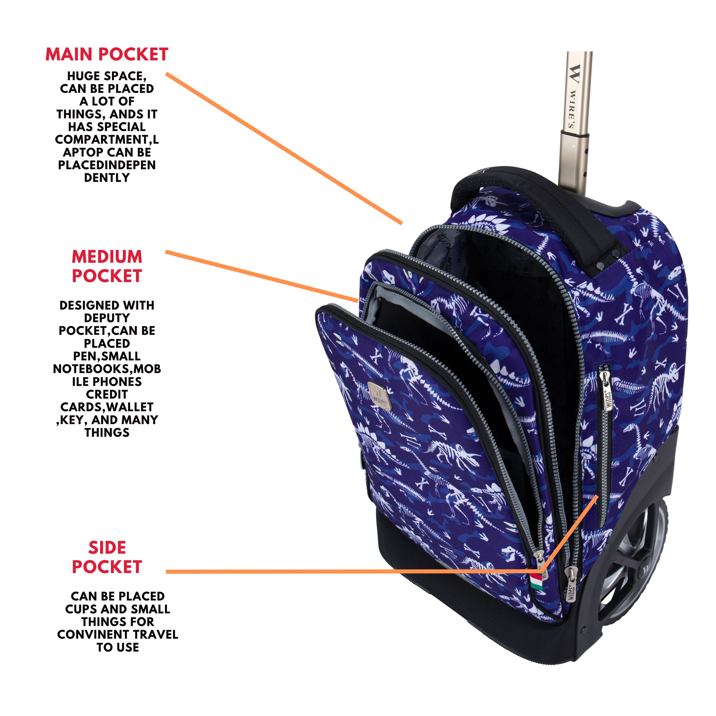 Big Wheel School Trolley - Set of 5