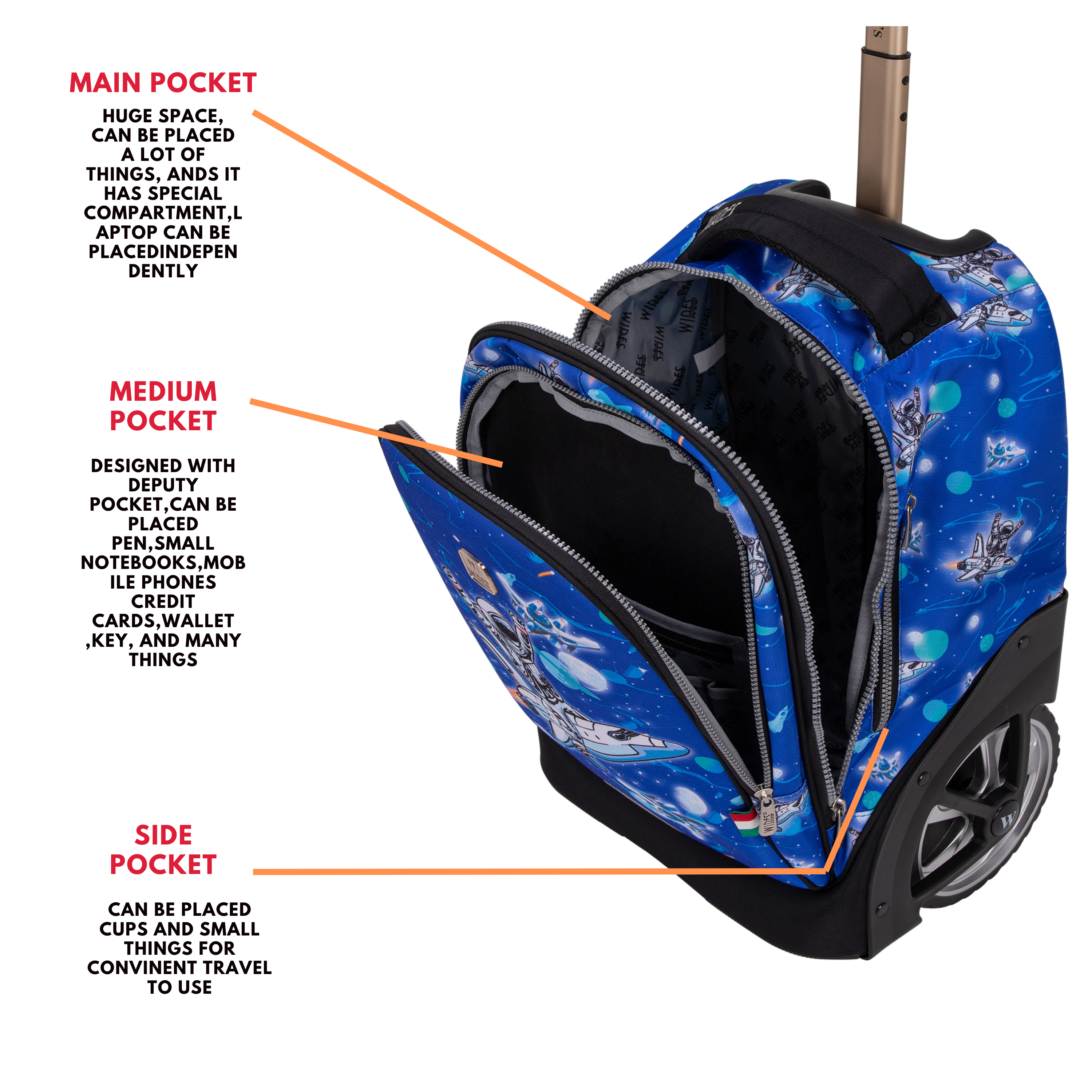 Big Wheel School Trolley - Set of 5