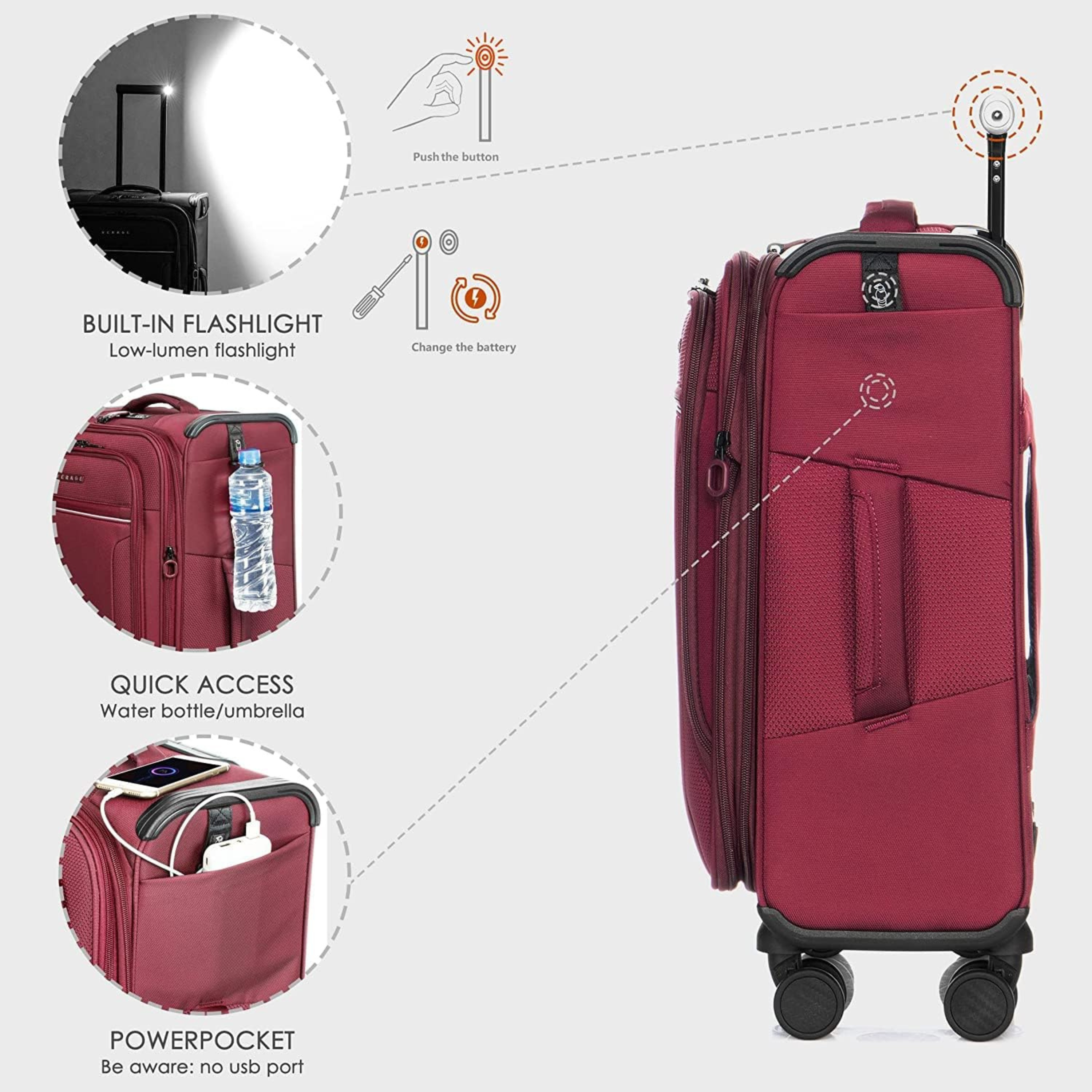 Toledo 2.0 Luggage Set of 3
