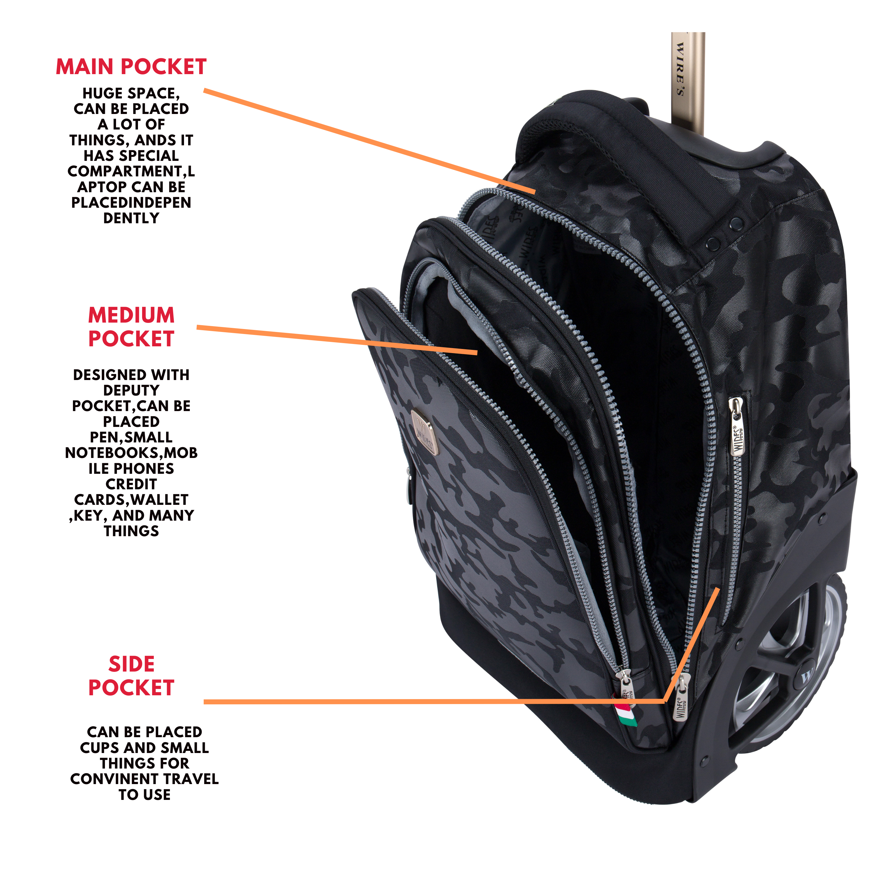 Big Wheel School Trolley - Set of 5