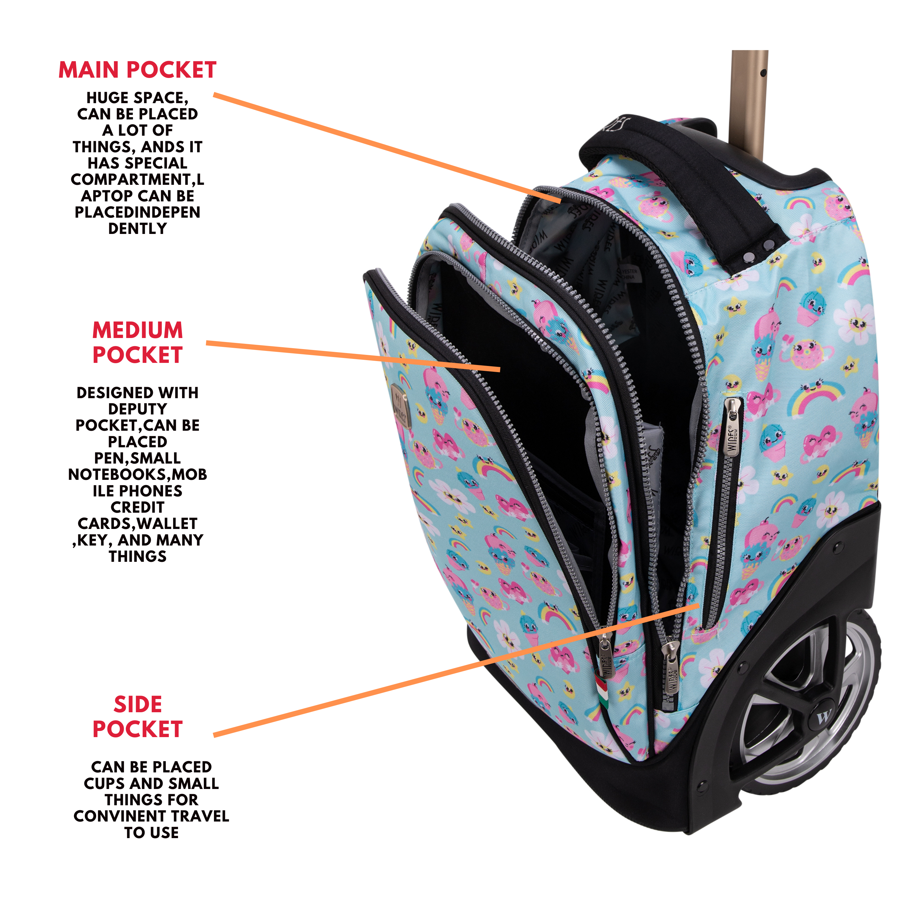 Big Wheel School Trolley - Set of 5