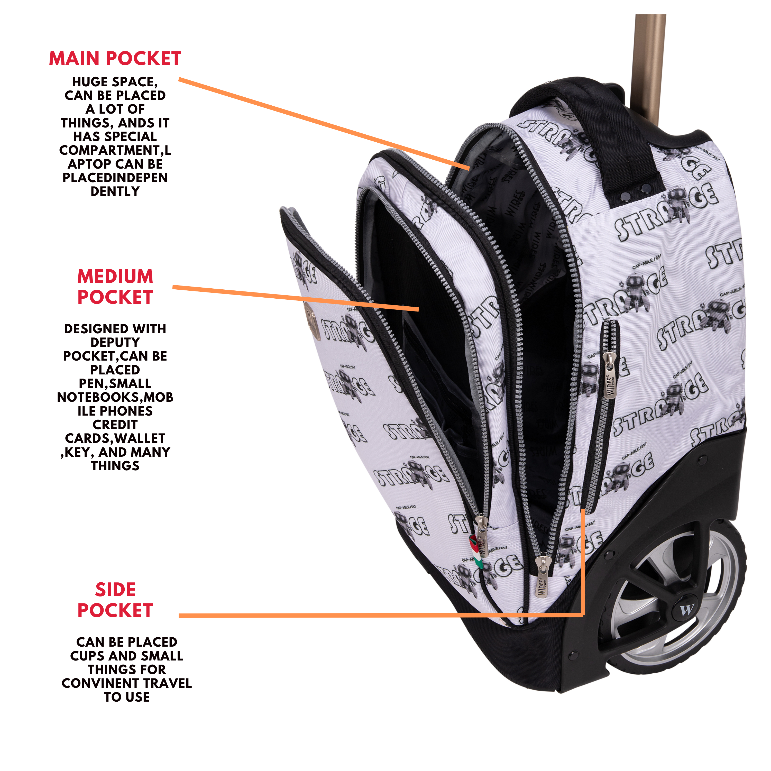 Big Wheel School Trolley - Set of 5