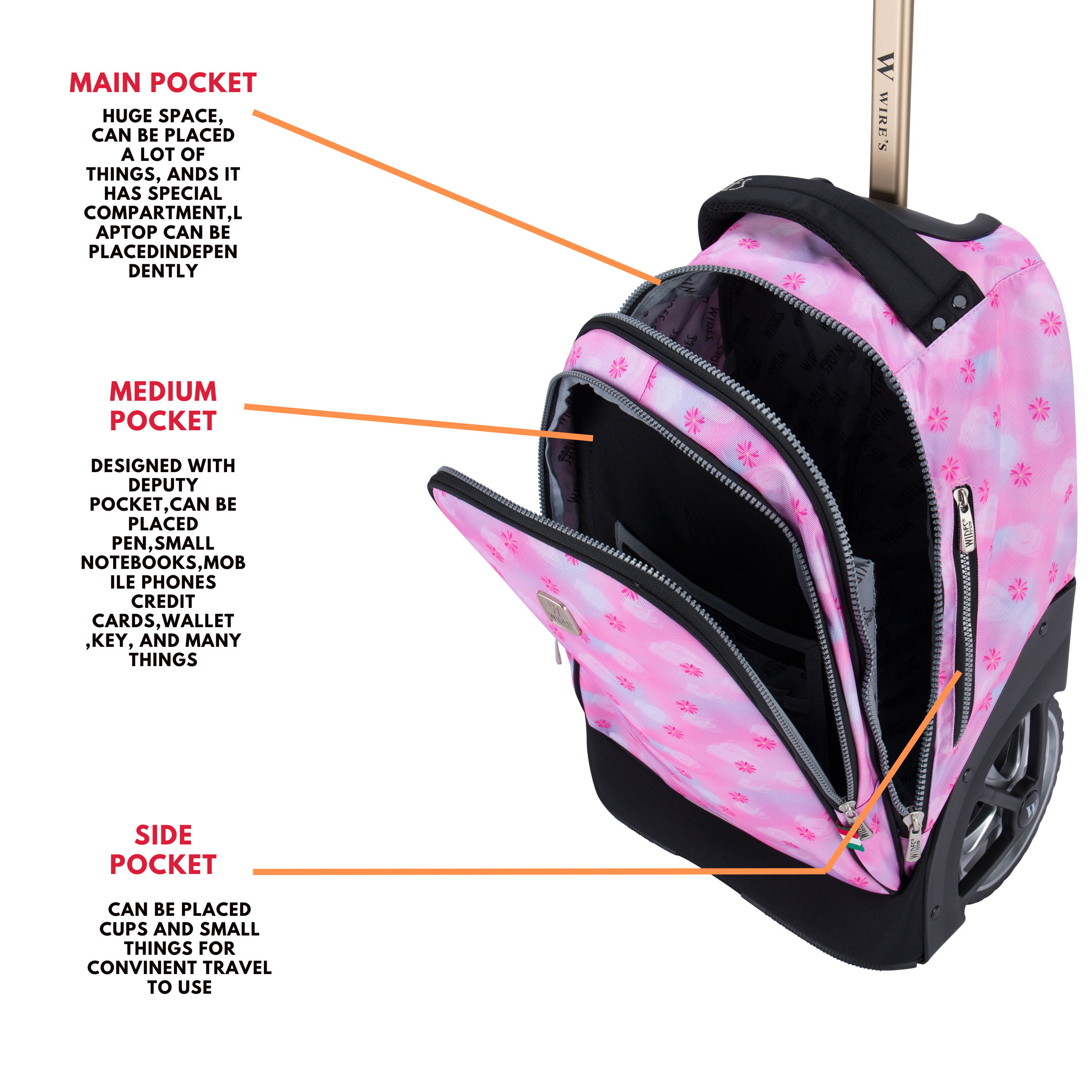 Big Wheel School Trolley - Set of 5