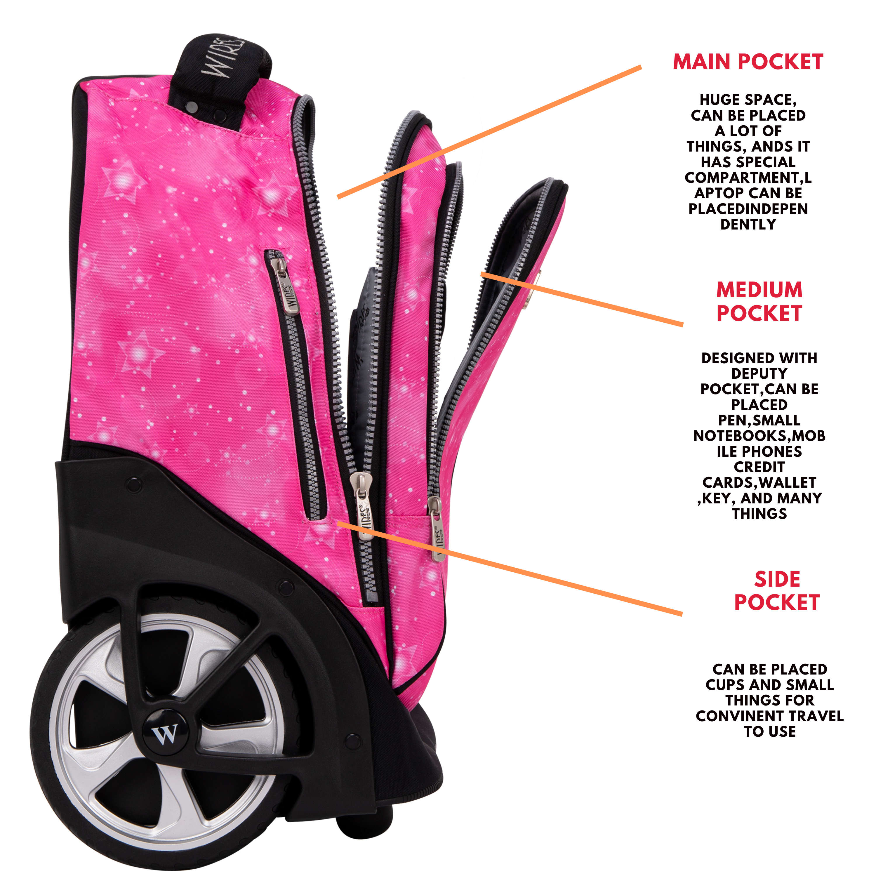 Big Wheel School Trolley - Set of 5