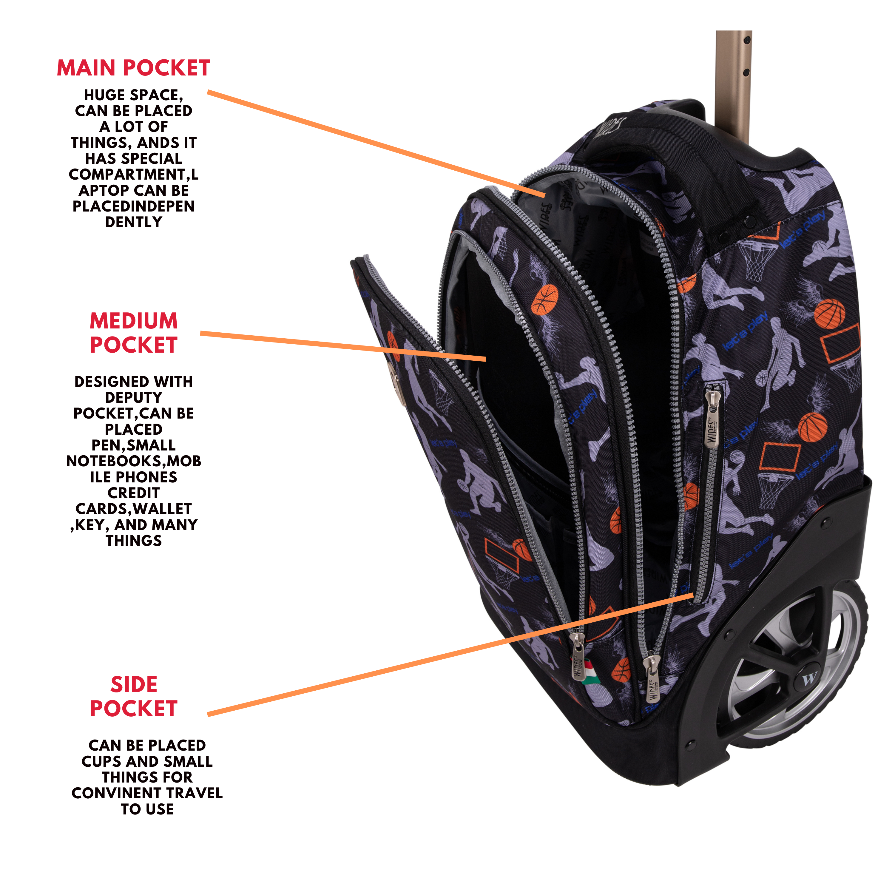 Big Wheel School Trolley - Set of 5