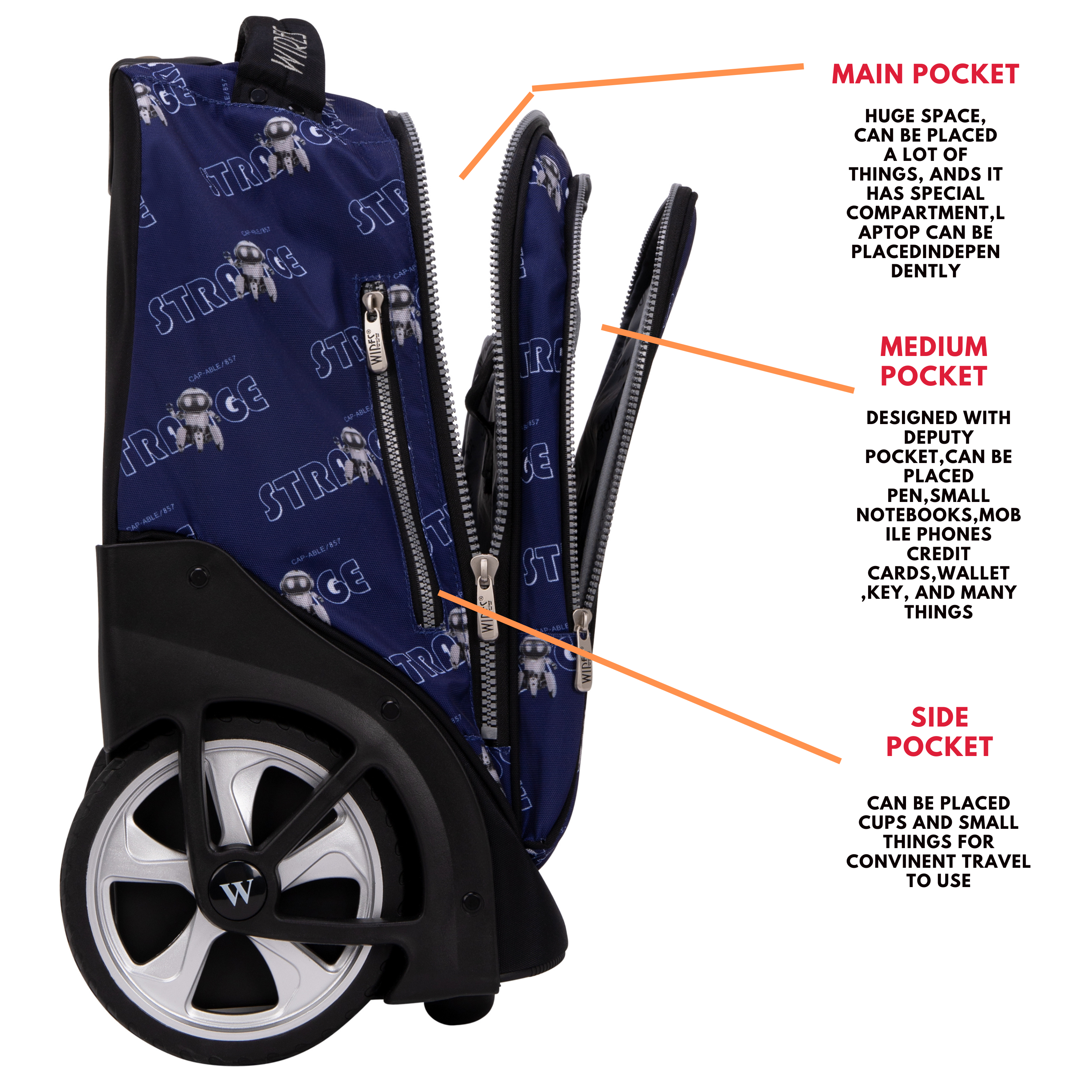 Big Wheel School Trolley - Set of 5