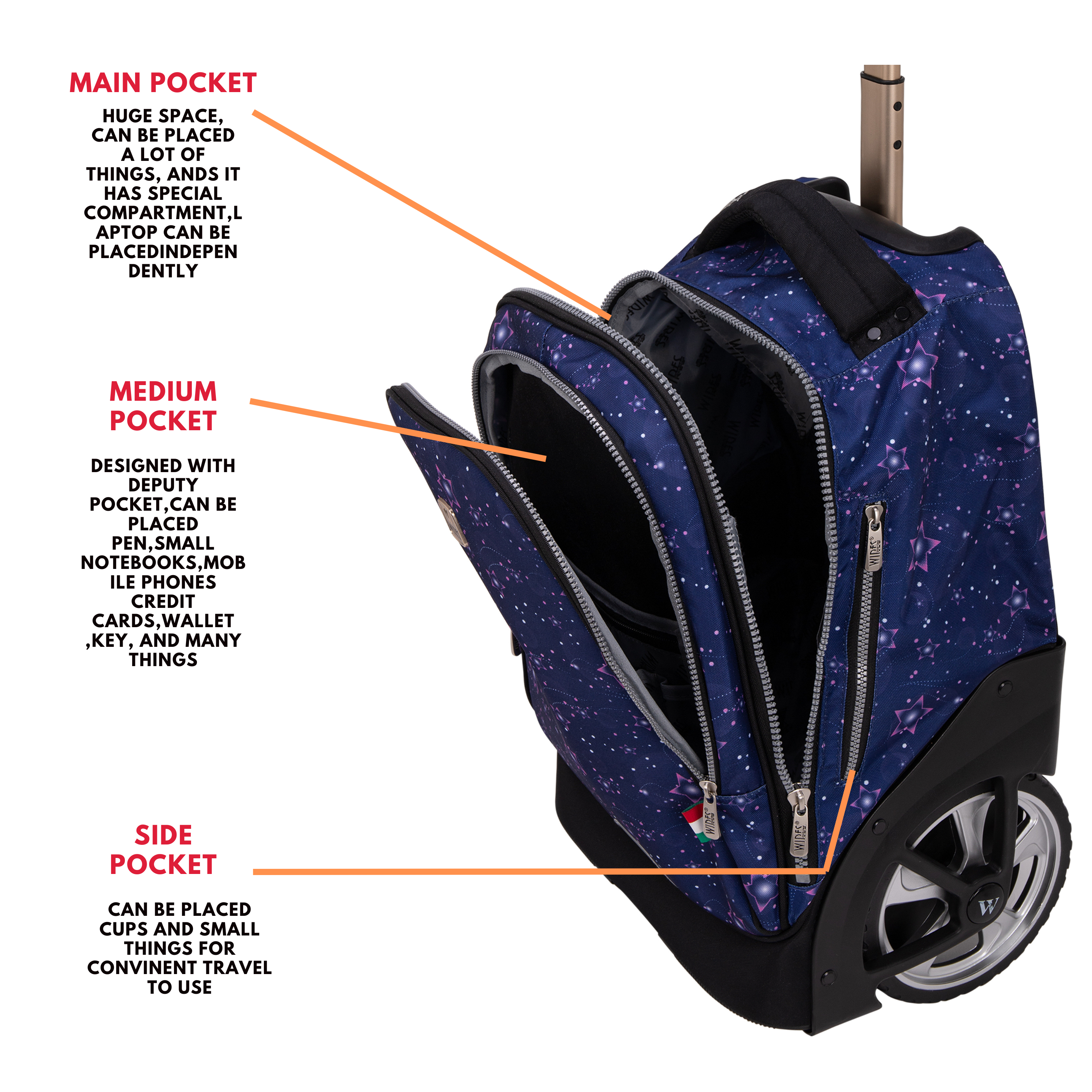 Big Wheel School Trolley - Set of 5