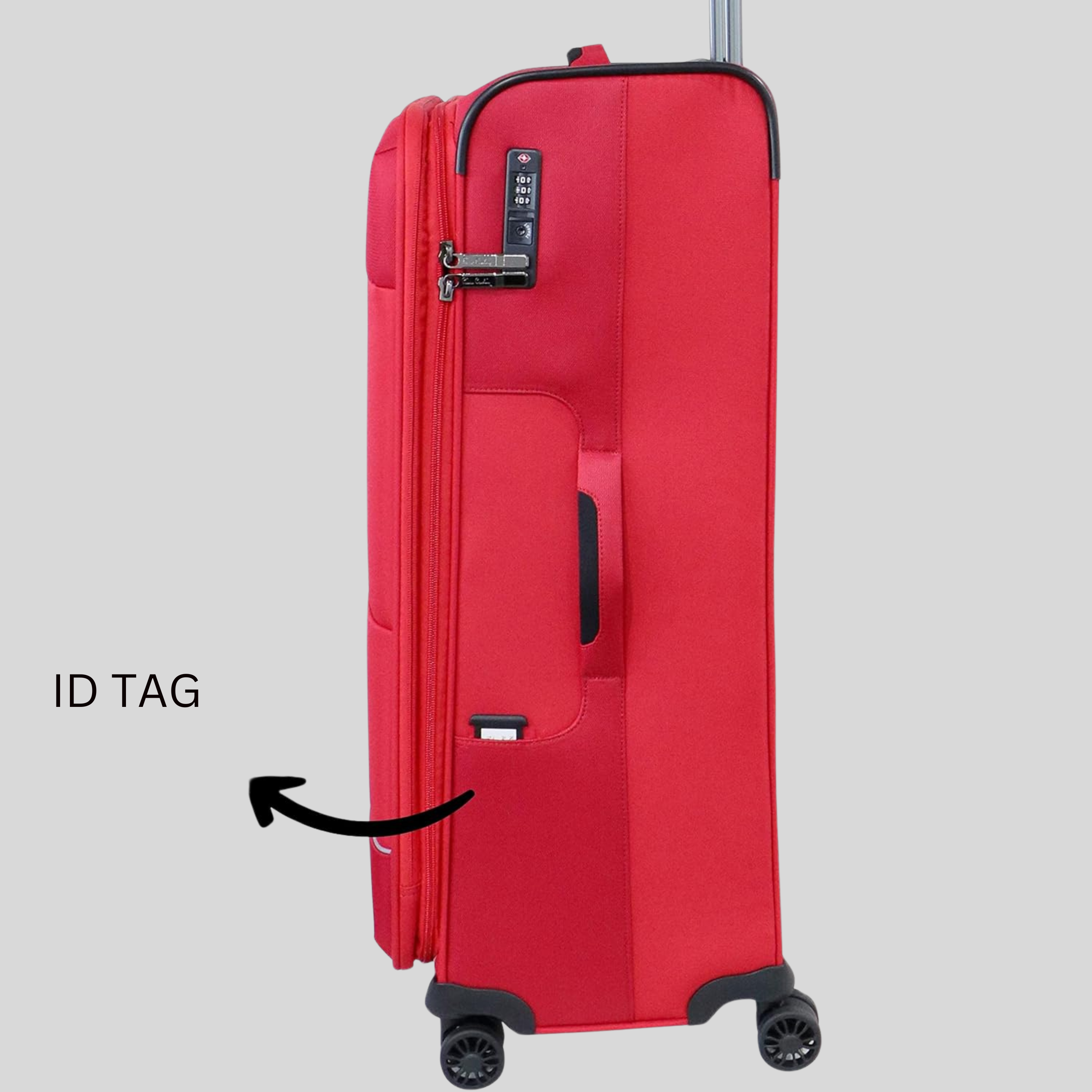Airlite Soft Side Luggage Set of 3-Red