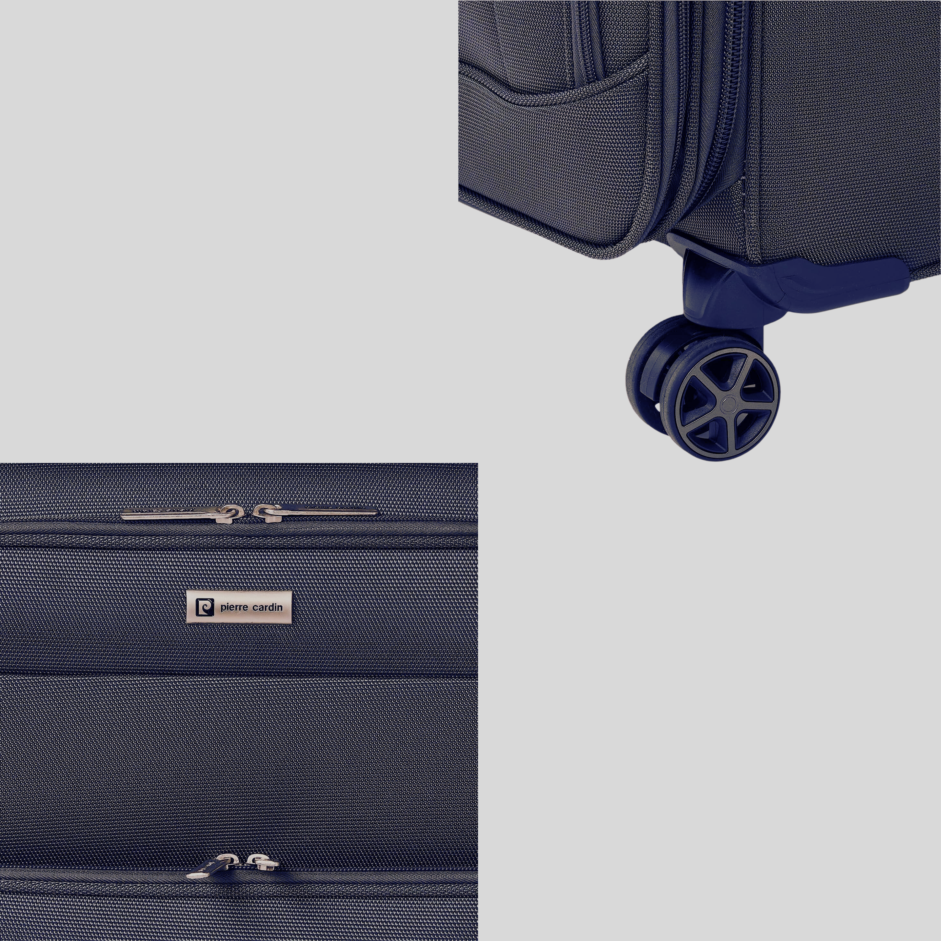 Soft Side Jumbo Luggage Set of 3-Navy
