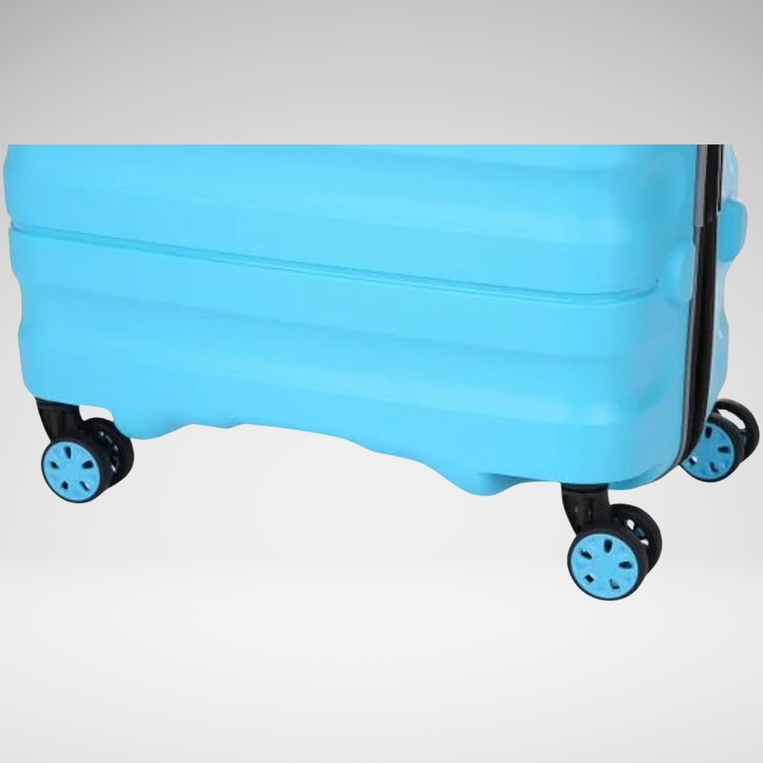 Juno Set of 3 Unbreakable Polypropylene Luggage - Turquoise
