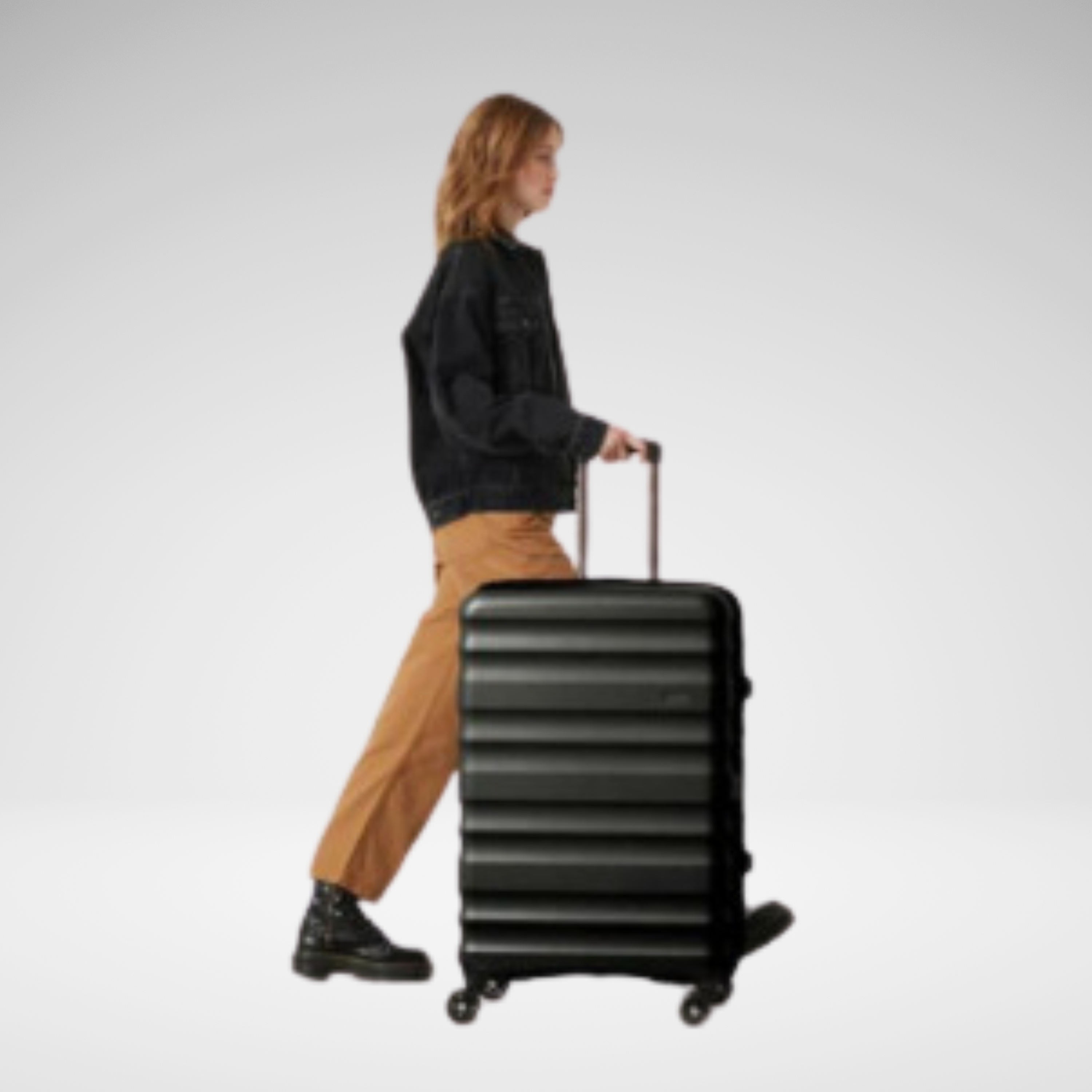 Clifton Large polycarbonate Suitcases 28 Inch-Black