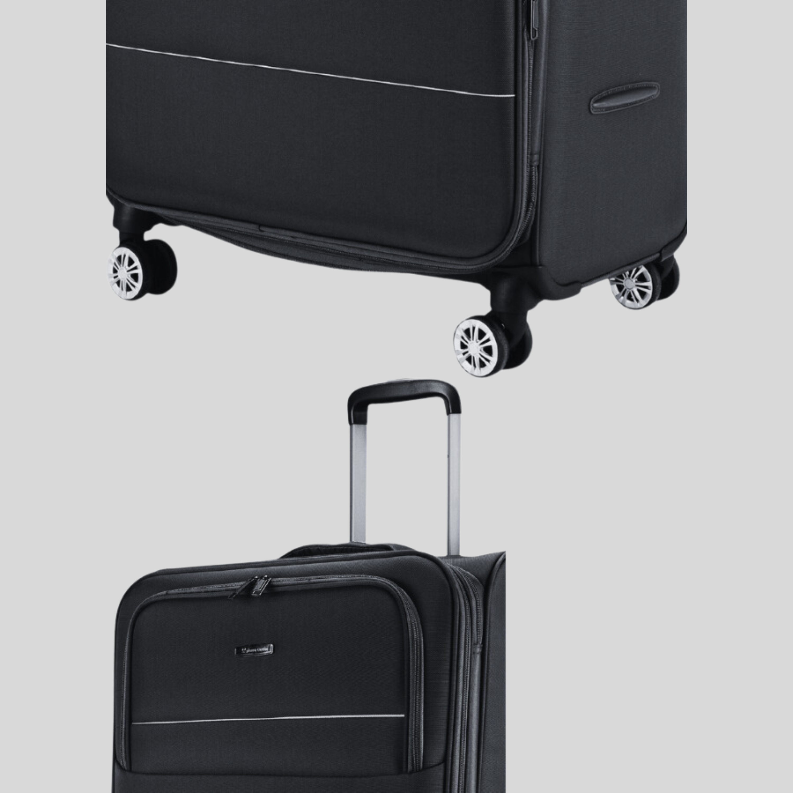 Soft Side Lightweight Luggage Set of 3-Black
