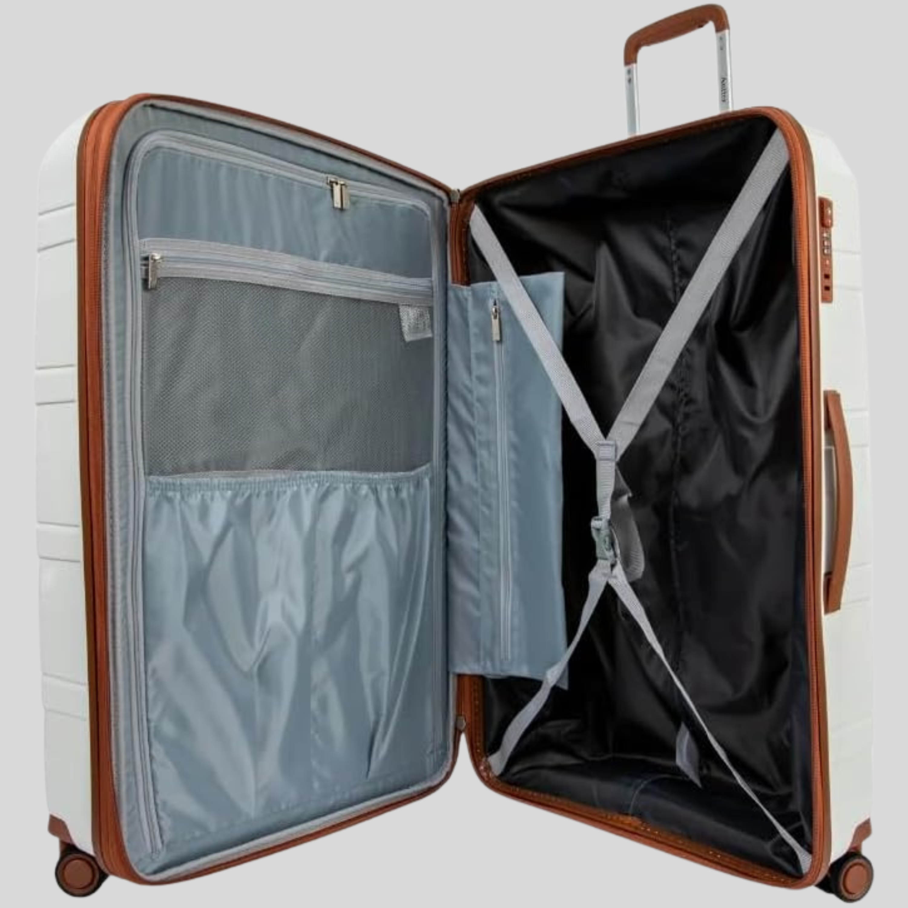 Nova Unbreakable Luggage Set of 4-White