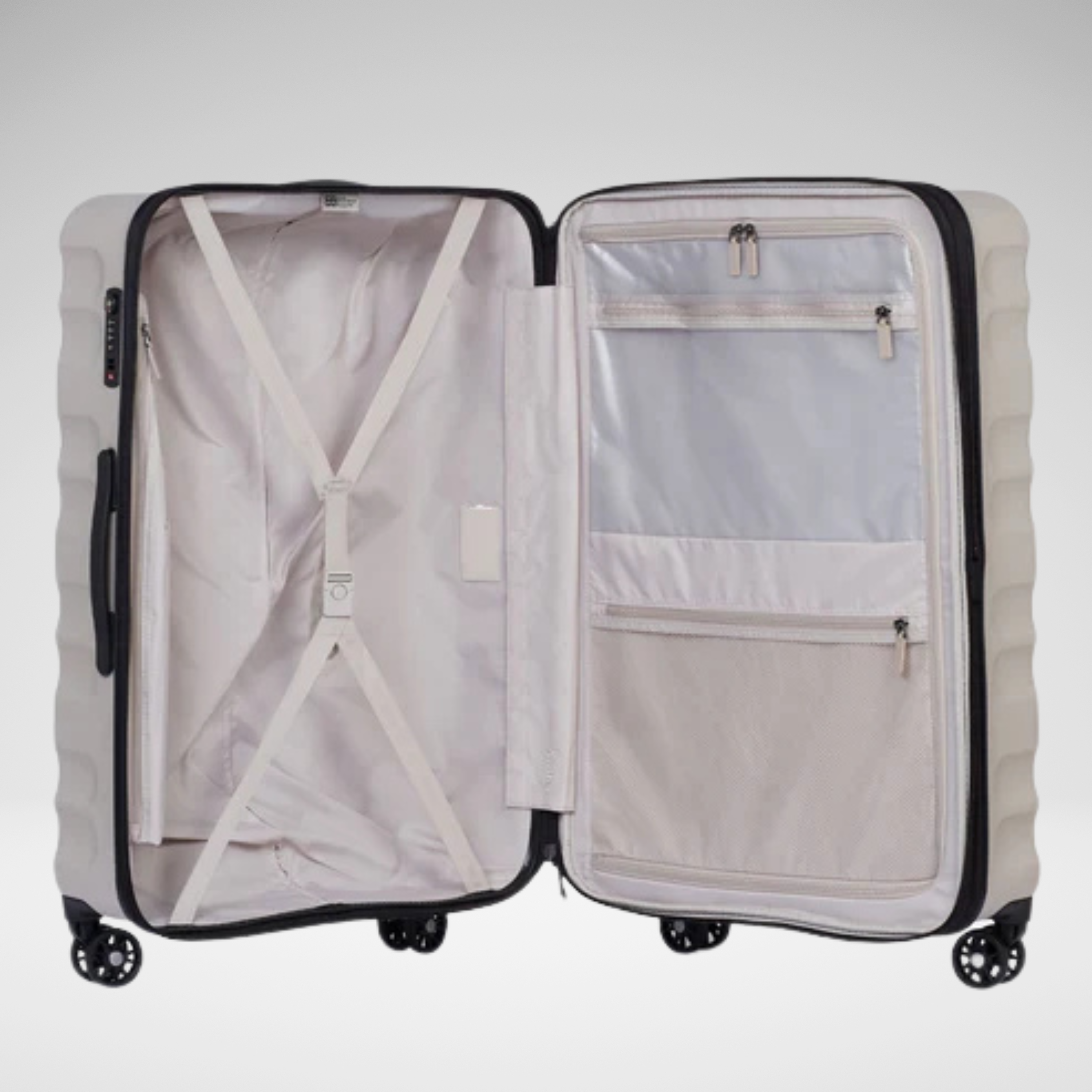 Clifton Set of 3 polycarbonate Suitcases Taupe