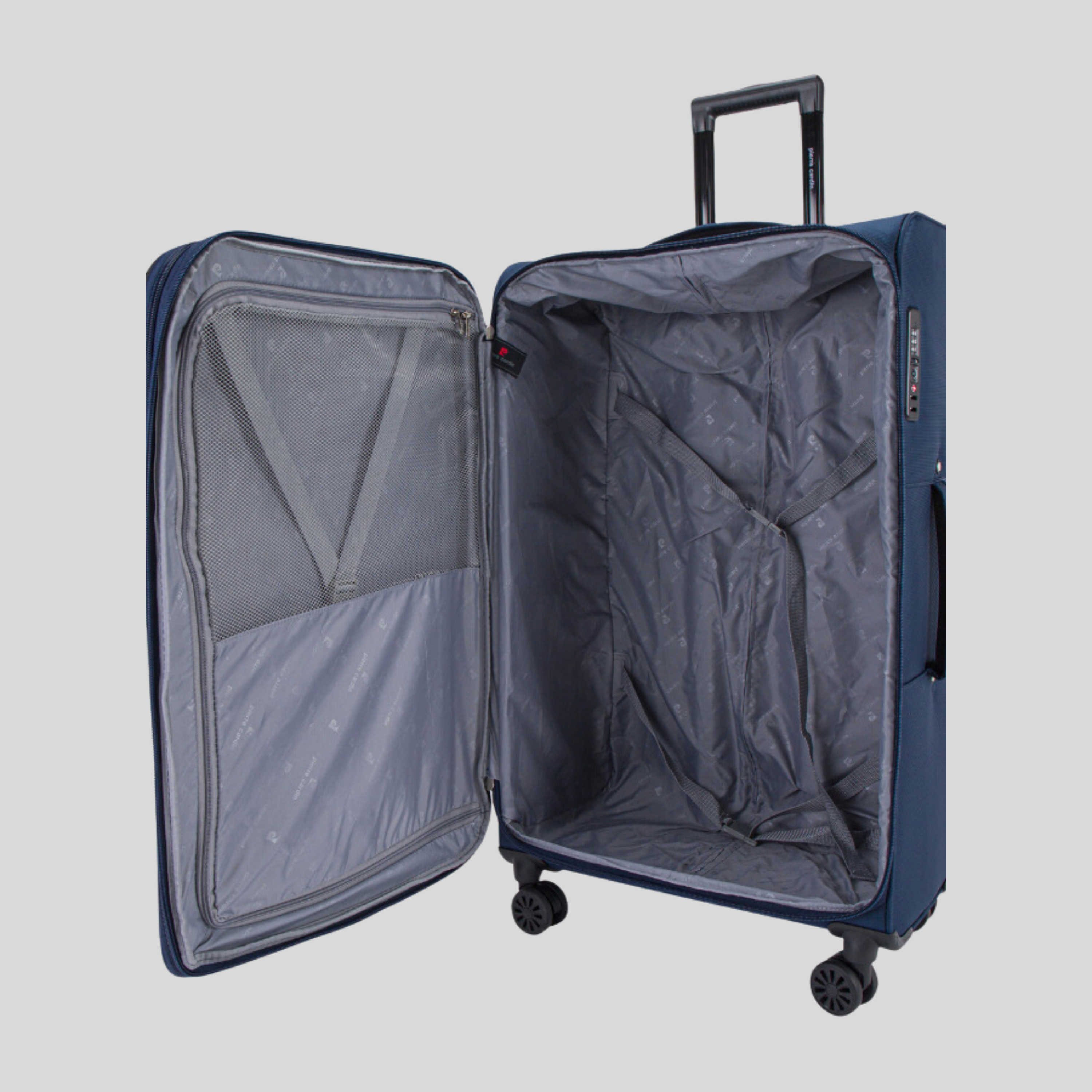 Brooklyn Soft Side Luggage Set of 3-Navy