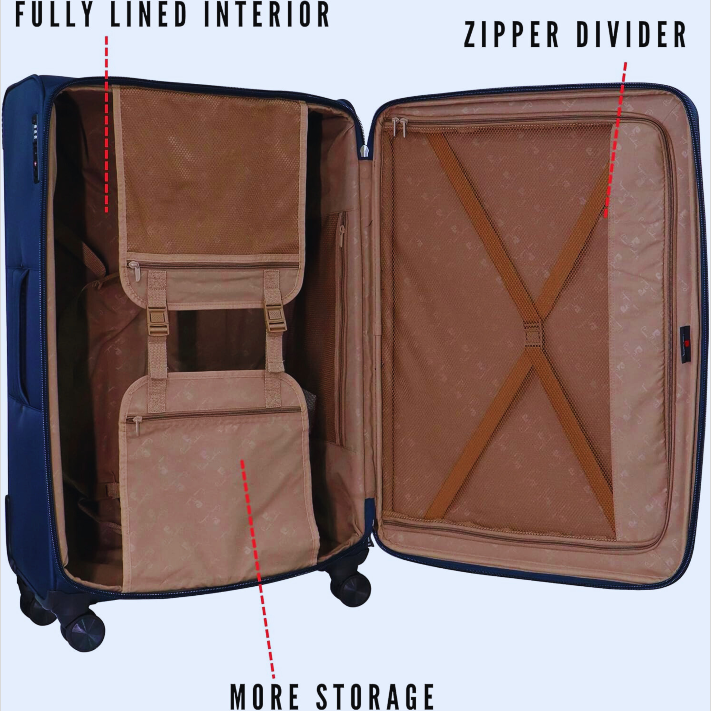 Nantes Collection Luggage Set of 3