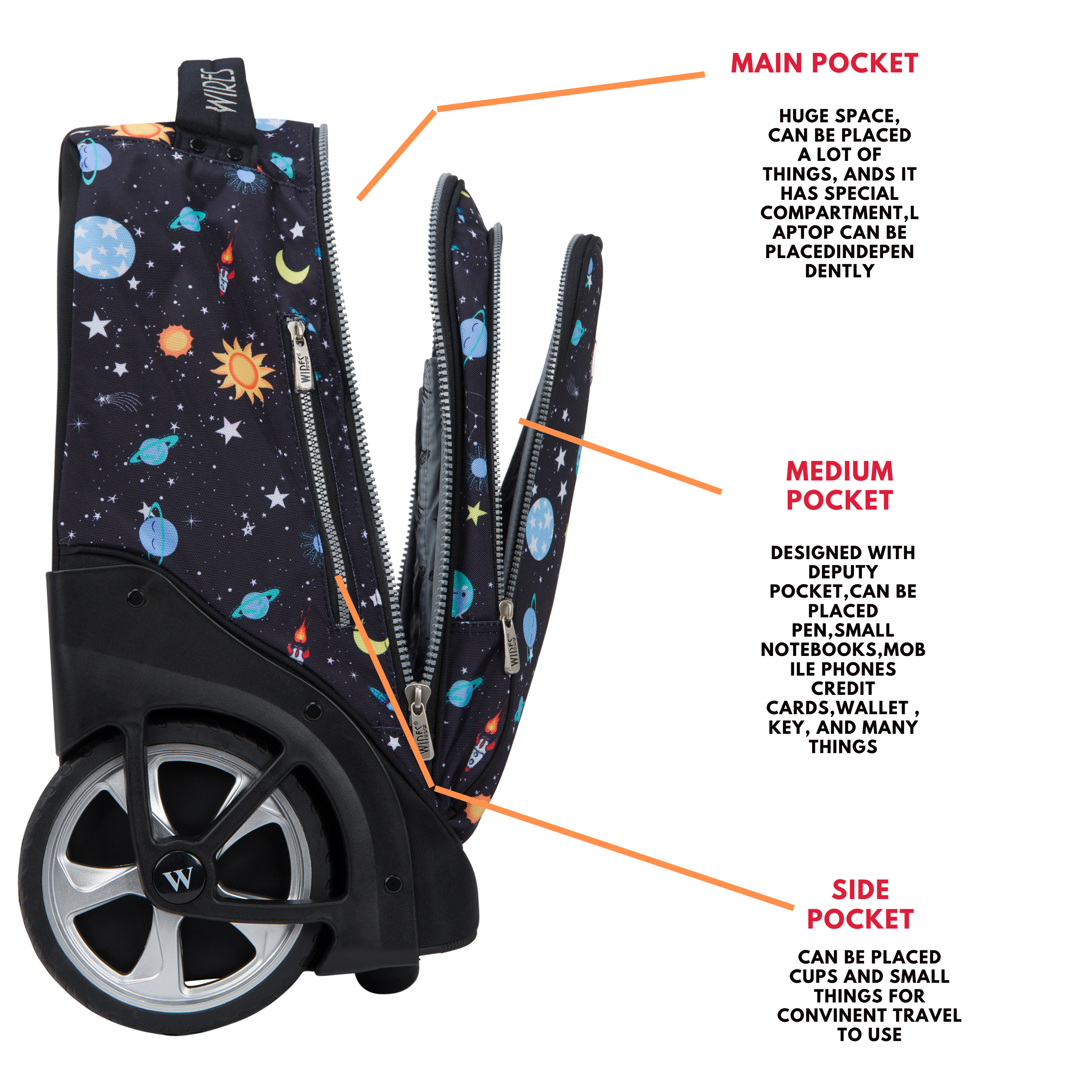 Big Wheel School Trolley - Set of 5