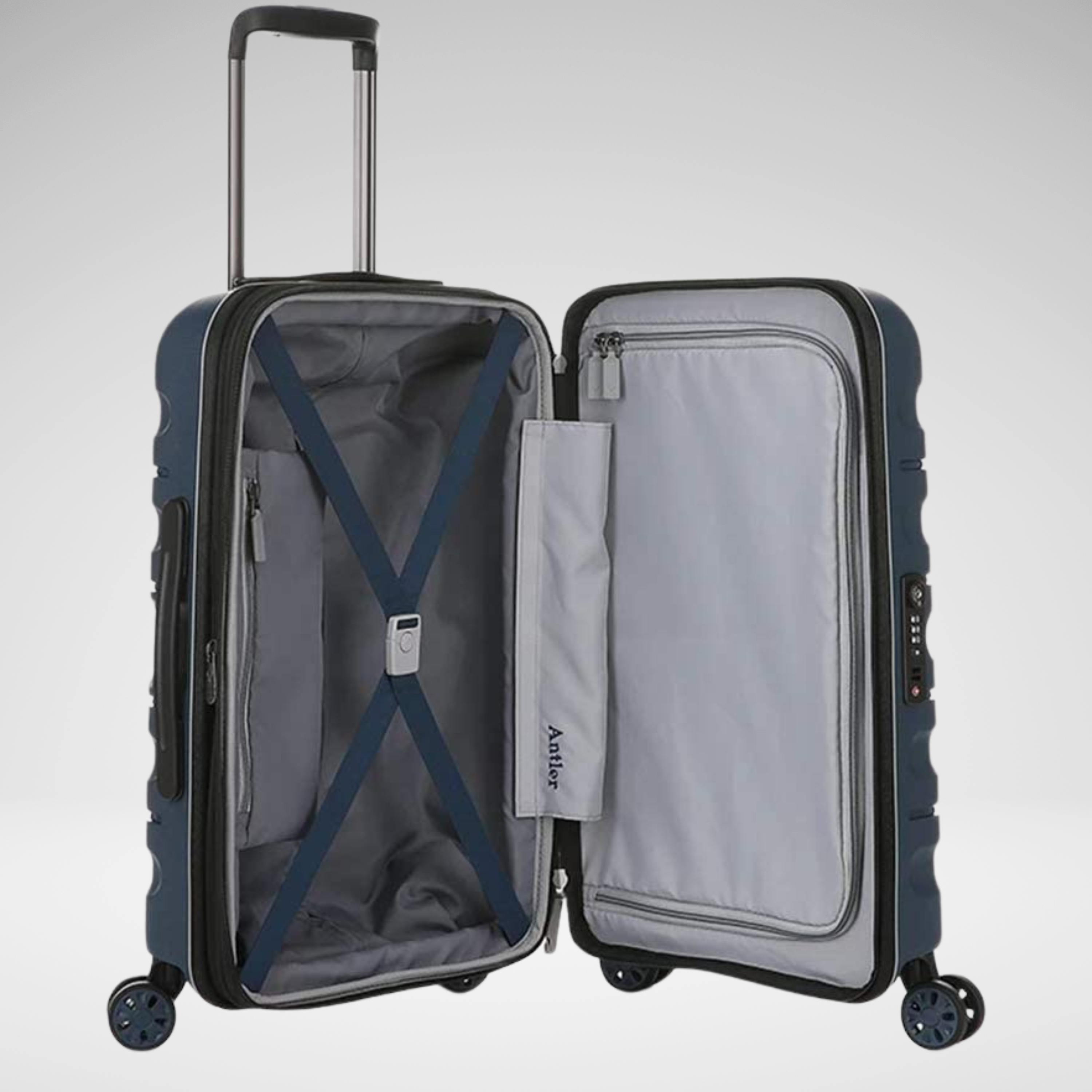 Juno Set of 3 Unbreakable Luggage-Navy