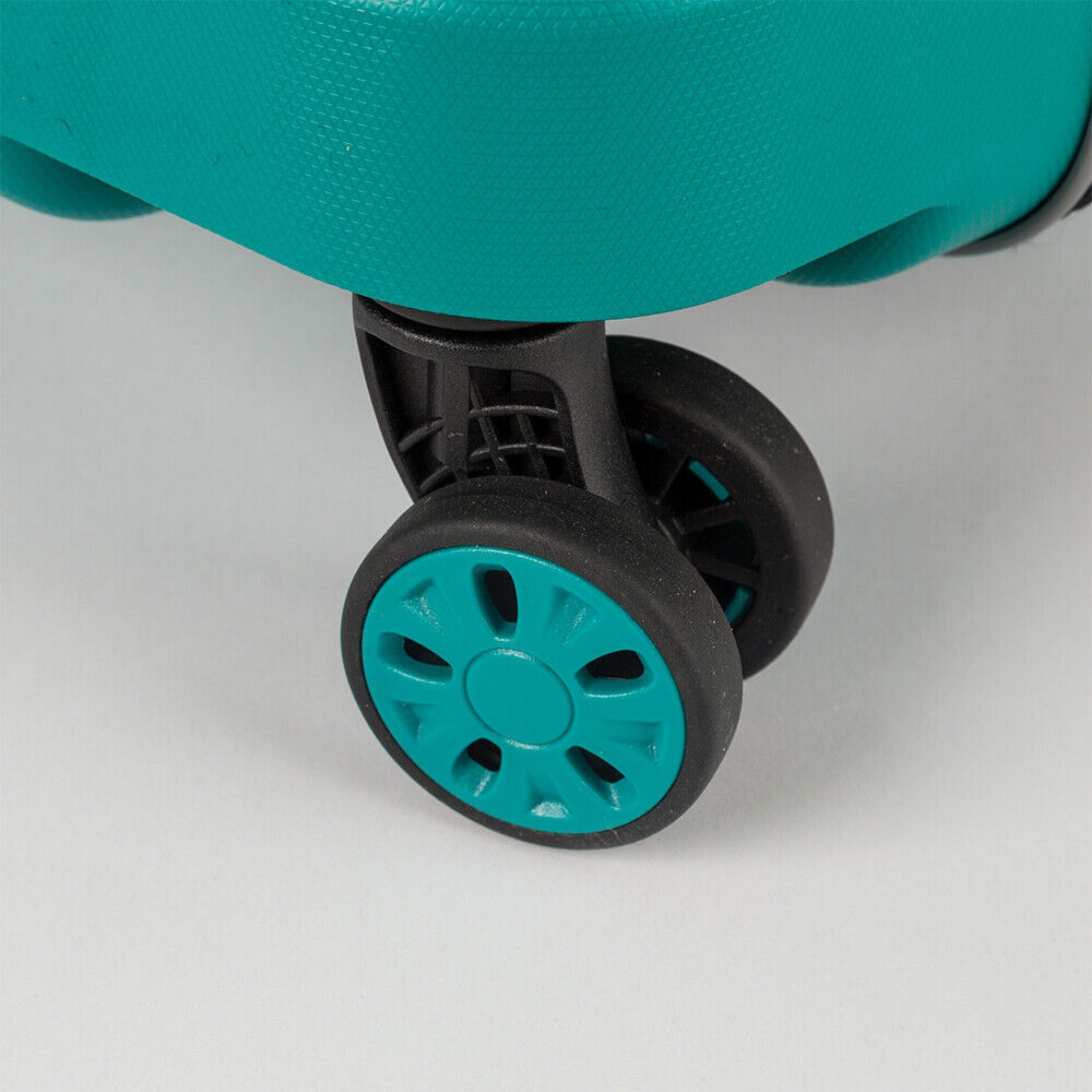 Juno Set of 3 Unbreakable Luggage-Teal