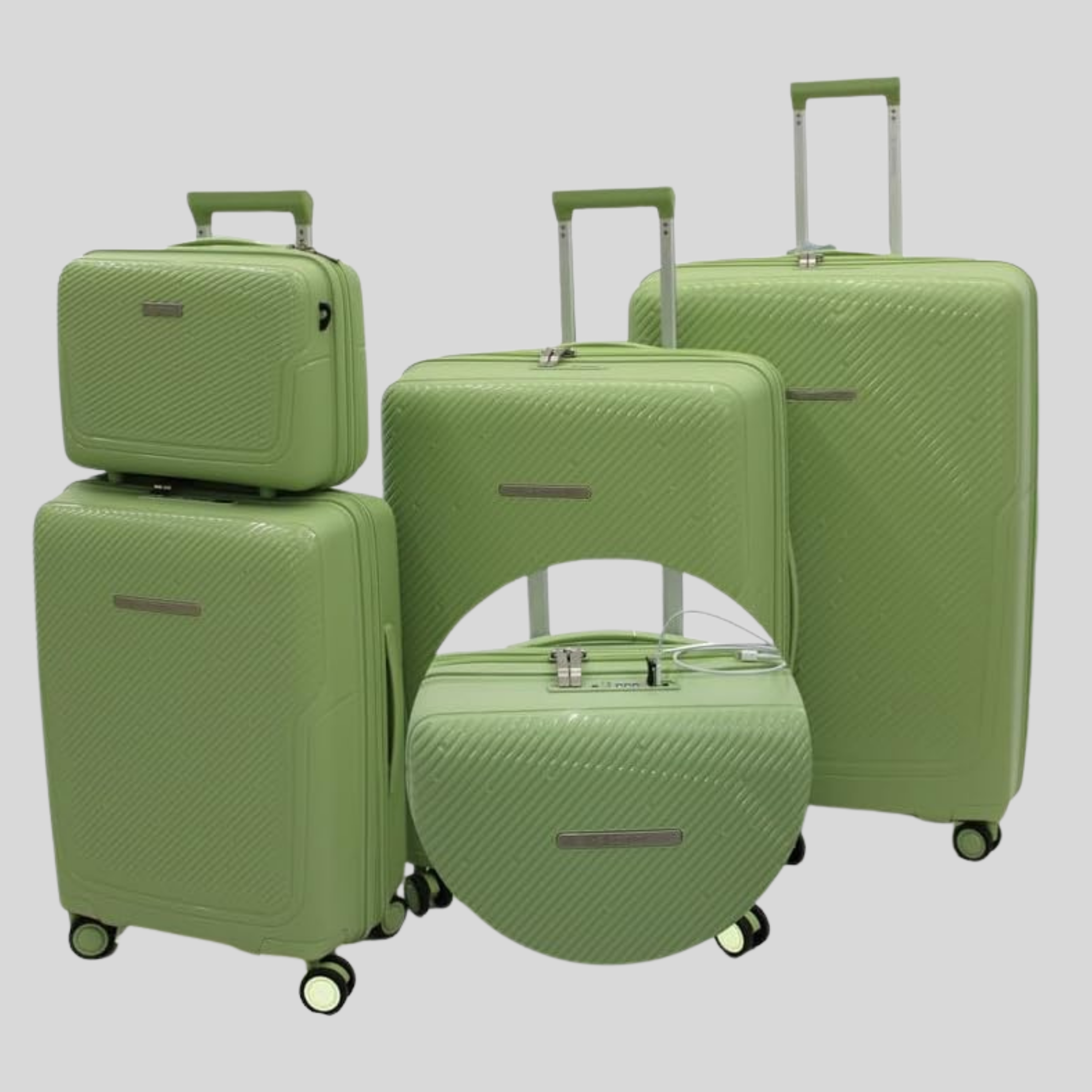 Unbreakable 4 Wheel Luggage Set of 4