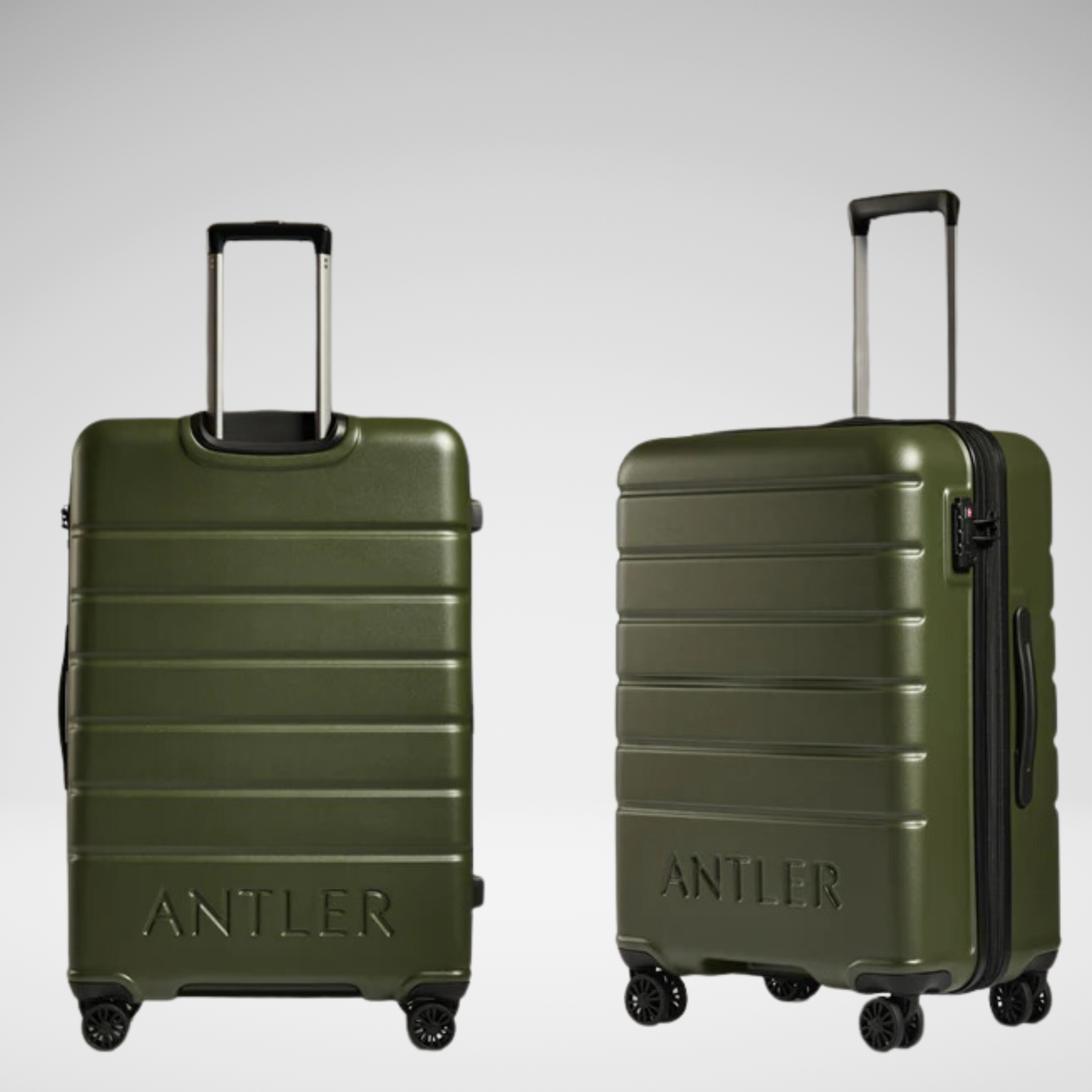 Logo Polycarbonate Large Suitcase 28 Inch-Green Pine