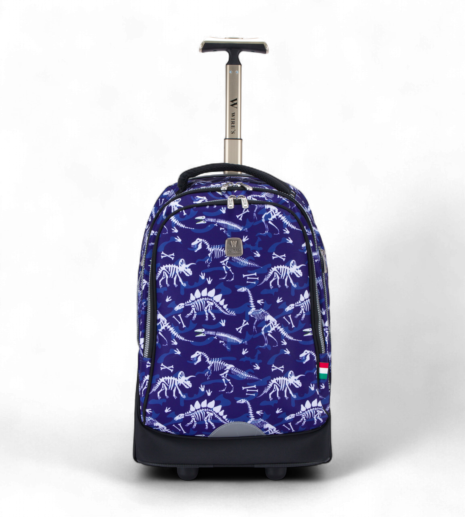 WIRES 5-Piece Rolling School Bag Set with Big Wheels