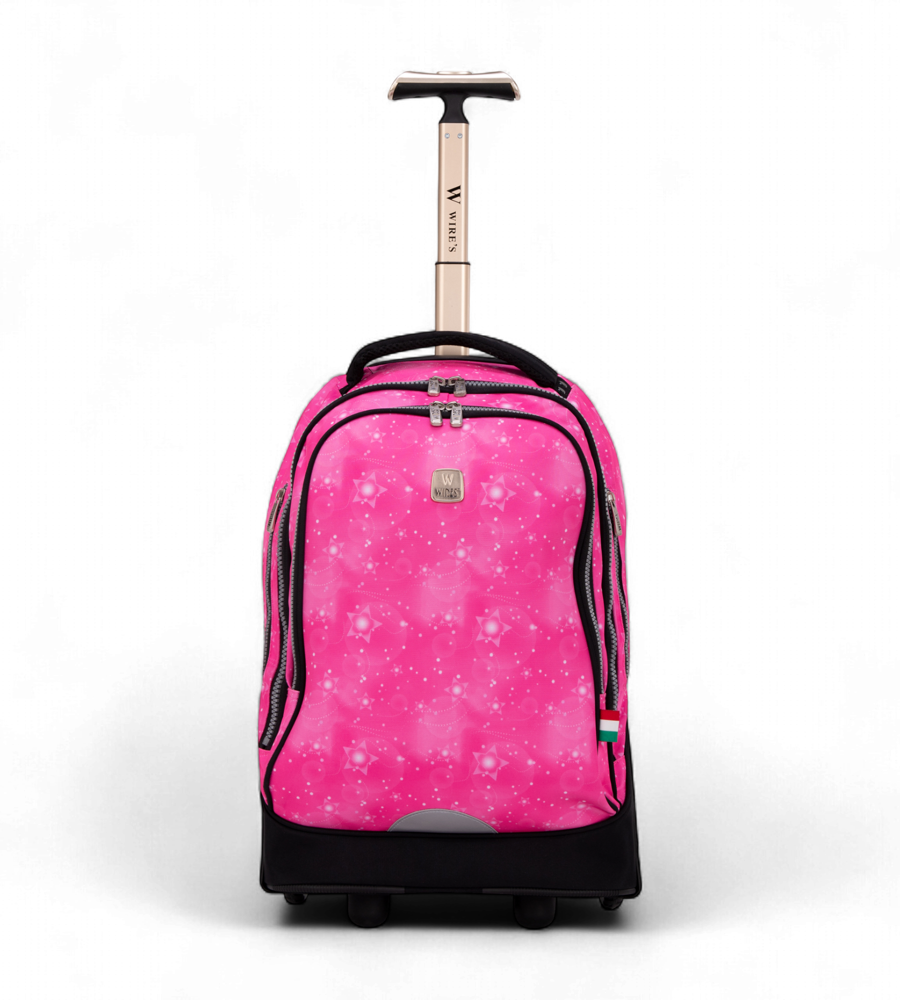 WIRES 5-Piece Rolling School Bag Set with Big Wheels