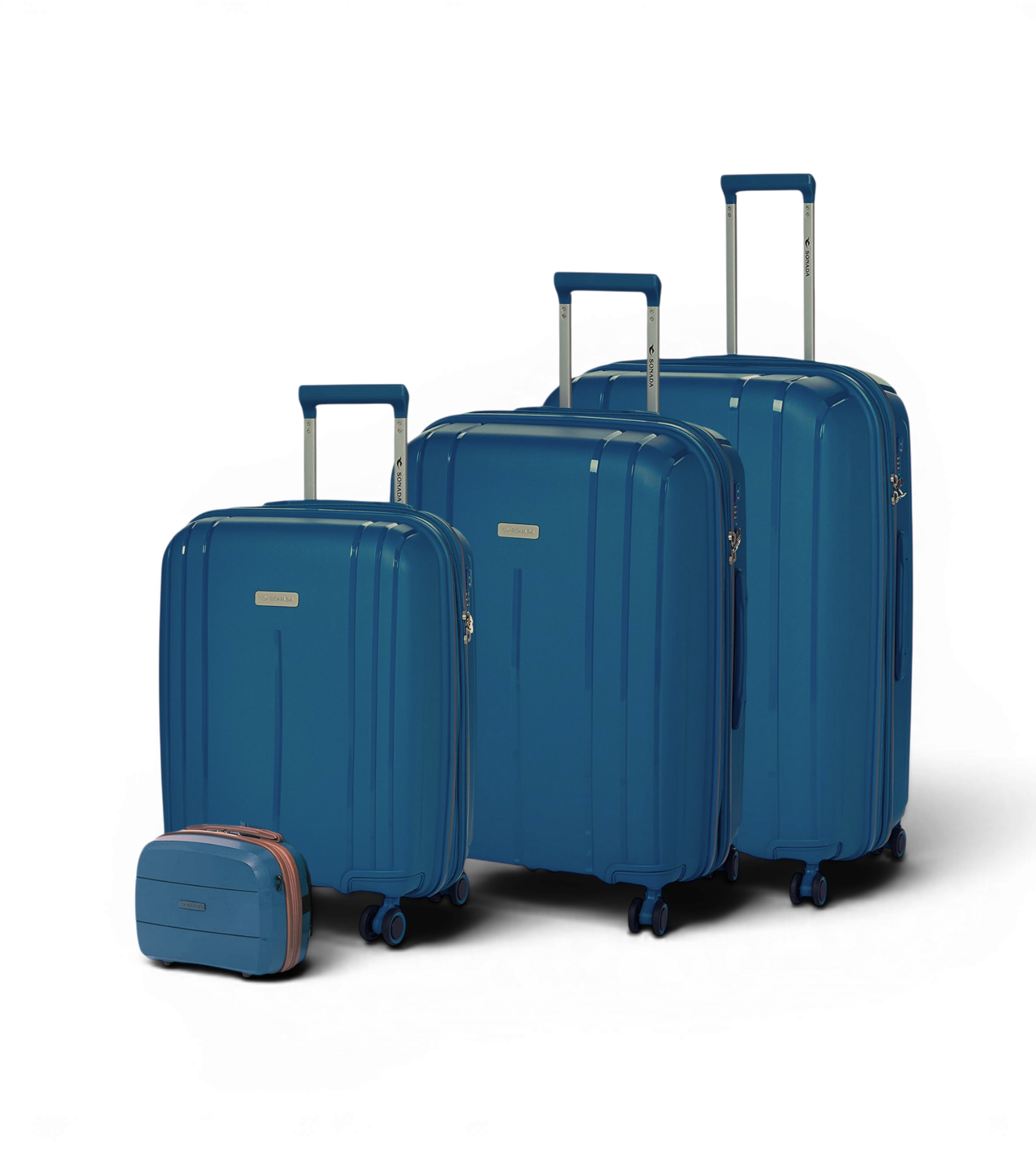 Sonada Cape Town 4 Piece Polycarbonate Luggage Set
