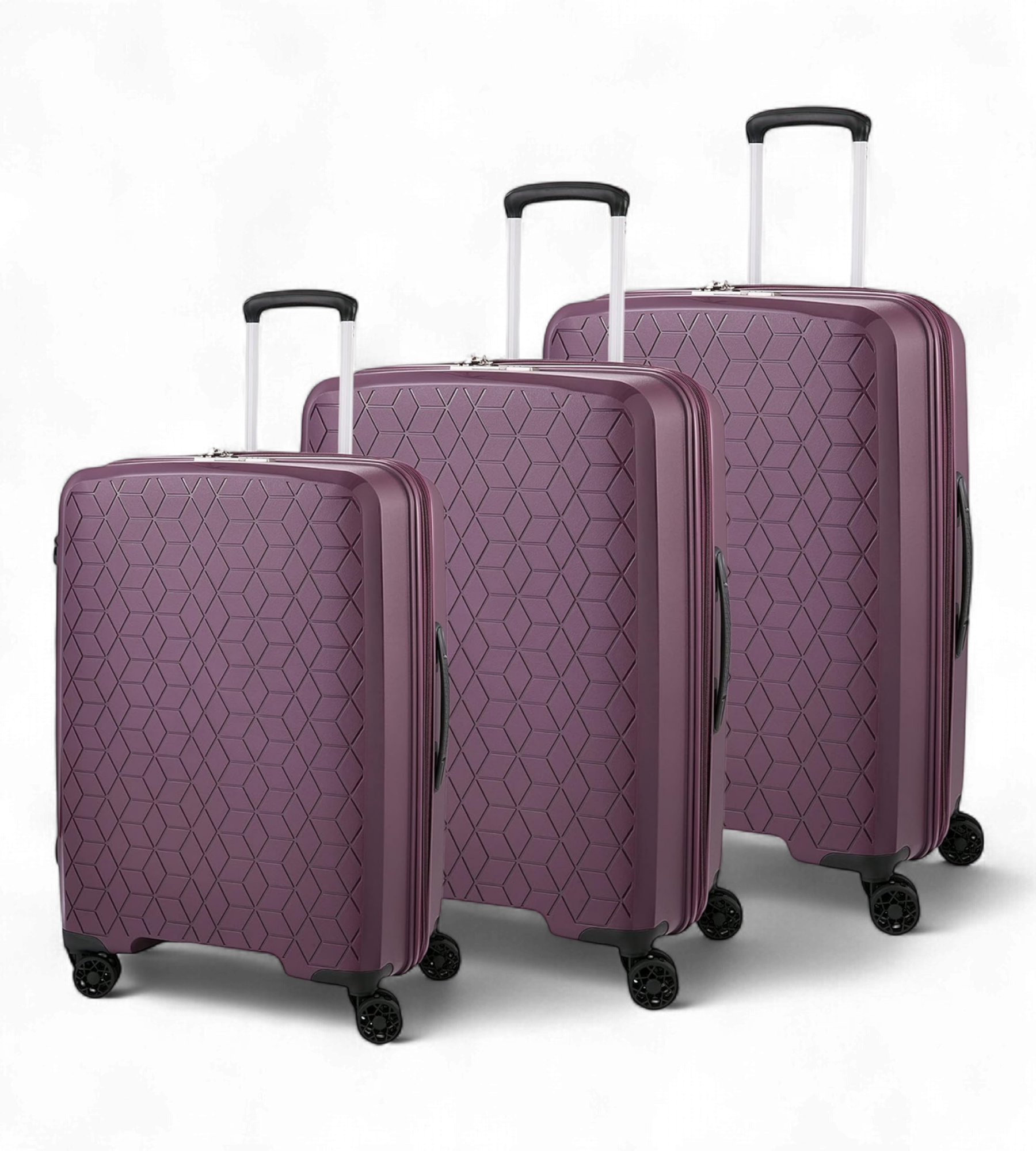 Verage Diamond 3 Piece Polycarbonate Luggage Set
