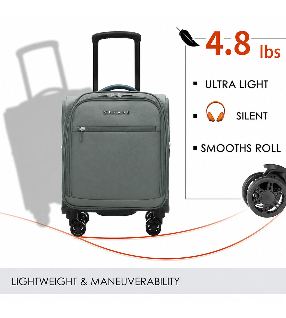 Verage Visionary Plus (DW) 14.5-Inch Polyester Laptop Trolley
