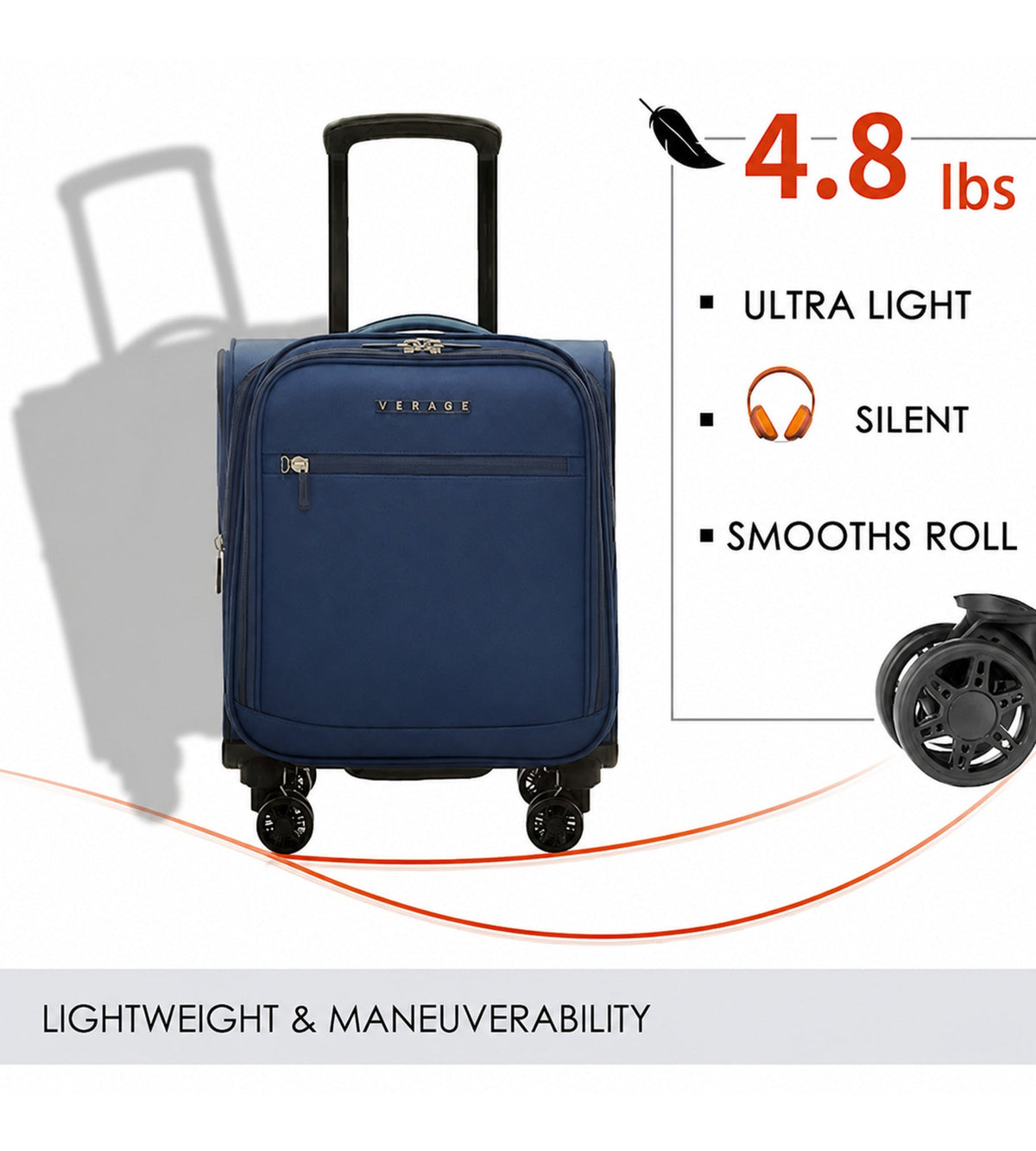 Verage Visionary Plus (DW) 14.5-Inch Polyester Laptop Trolley