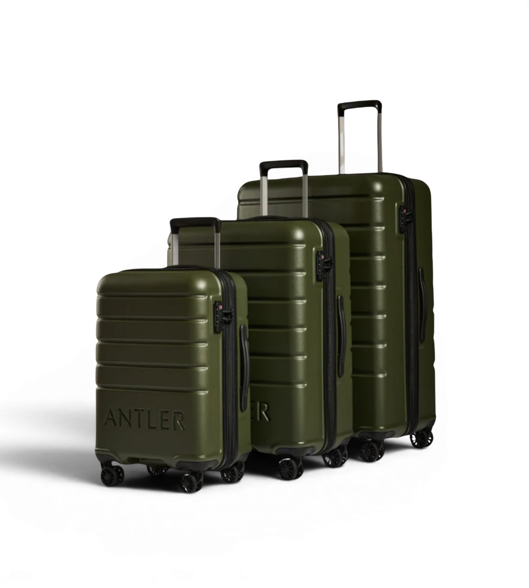 Antler Logo 3 Piece Polycarbonate Spinner Luggage Set