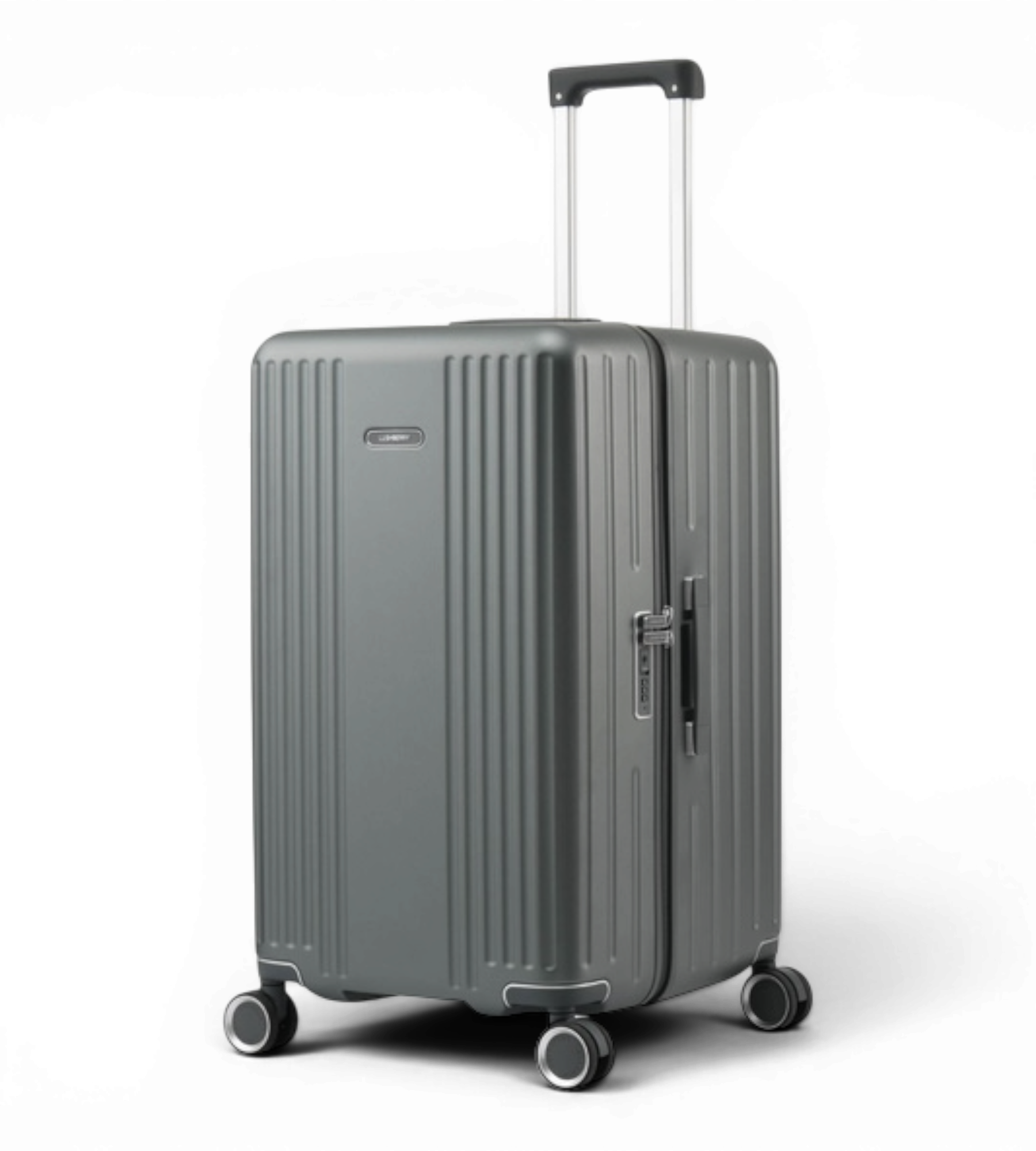 Lushberry Quantum Medium 26 Inch Aluminum Spinner Suitcase