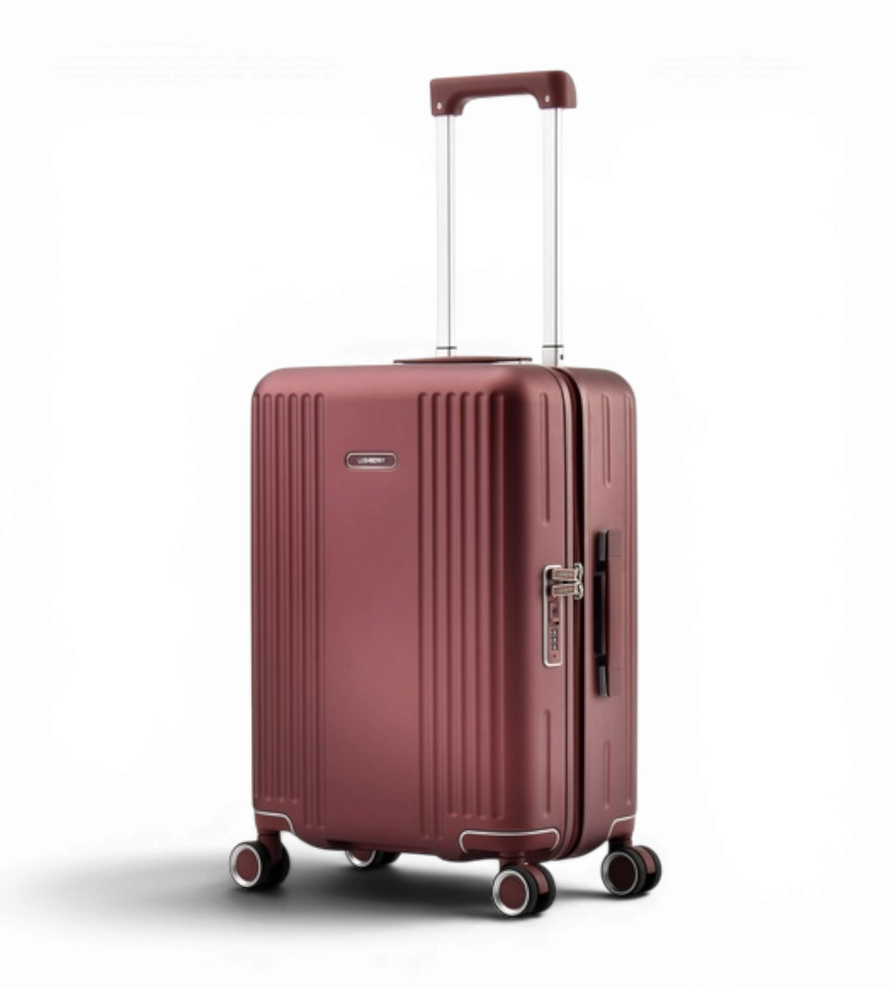 Lushberry Quantum Small 20 Inch Polycarbonate Spinner Suitcase