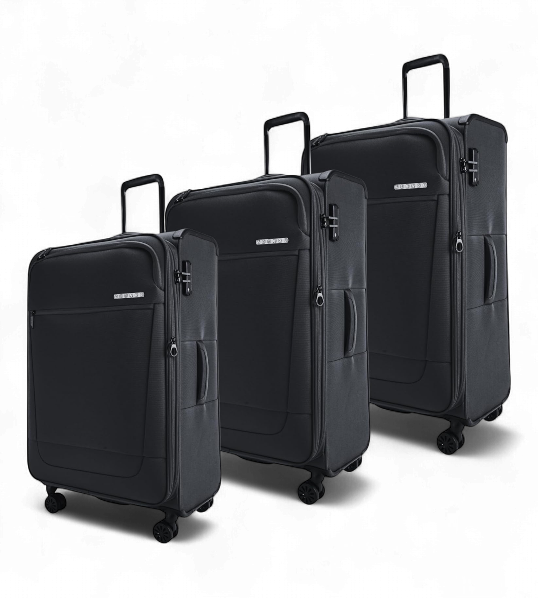 Verage 3 Piece Soft Shell Luggage Set