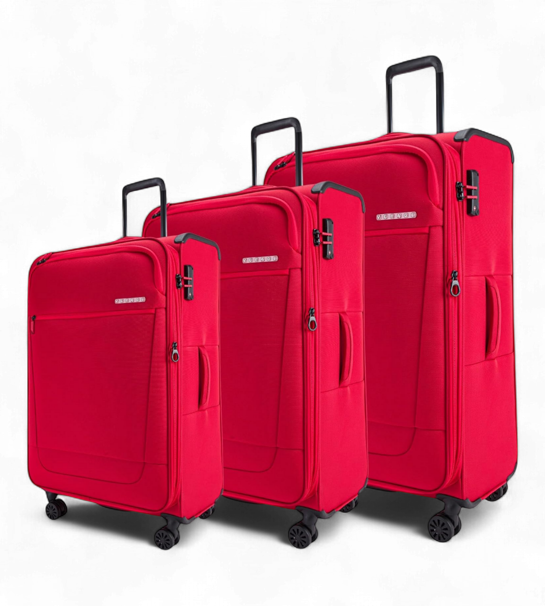Verage 3 Piece Soft Shell Luggage Set