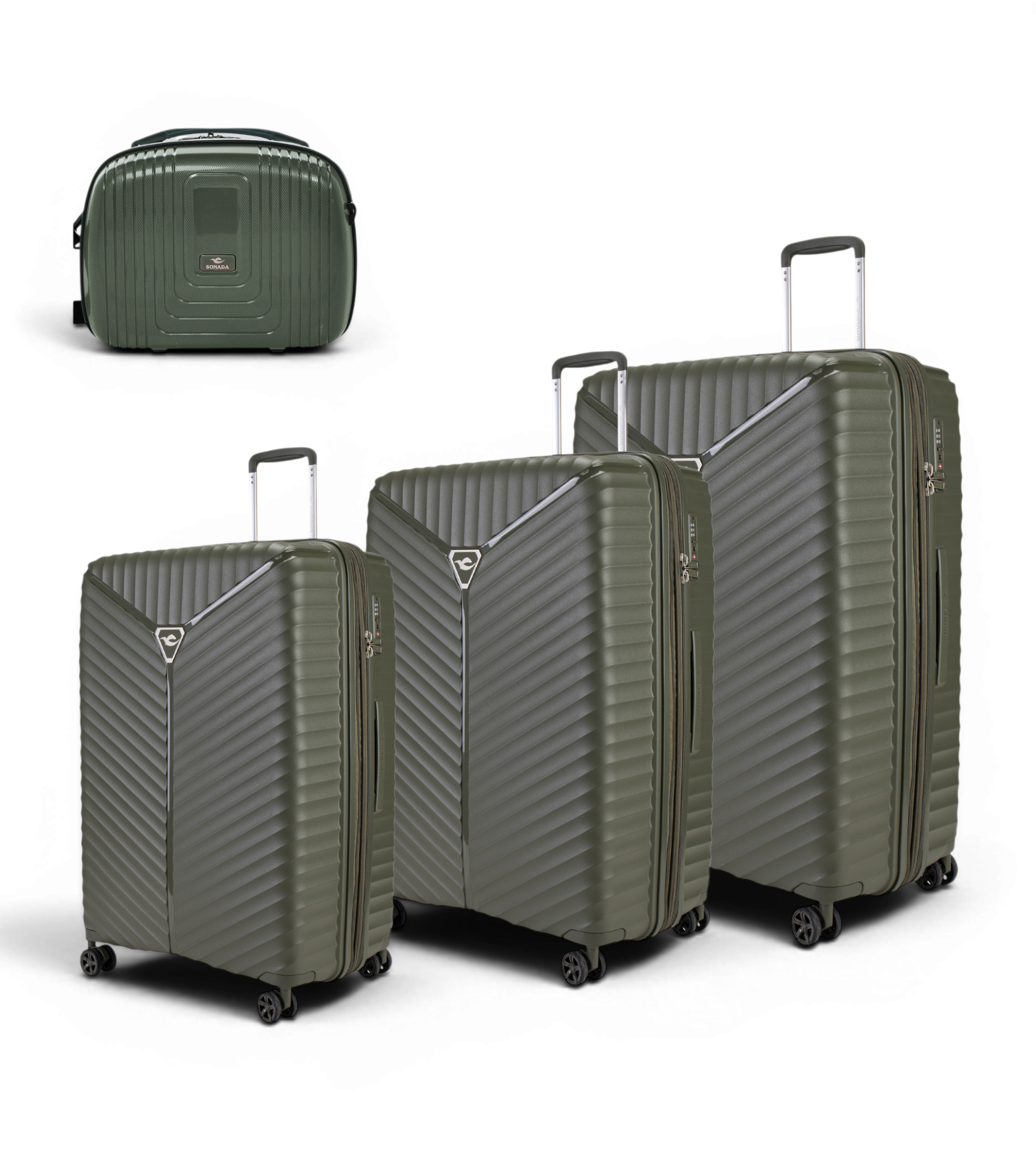 Sonada Tourin 4 Piece Polycarbonate Luggage Set
