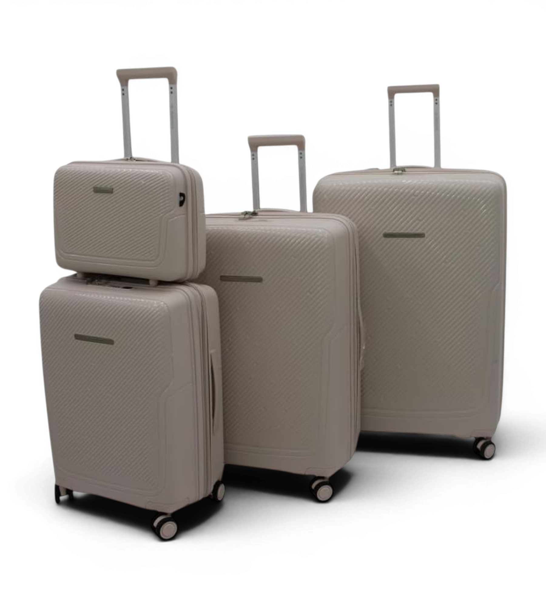 Sonada 4 Piece Polypropylene Spinner Luggage Set