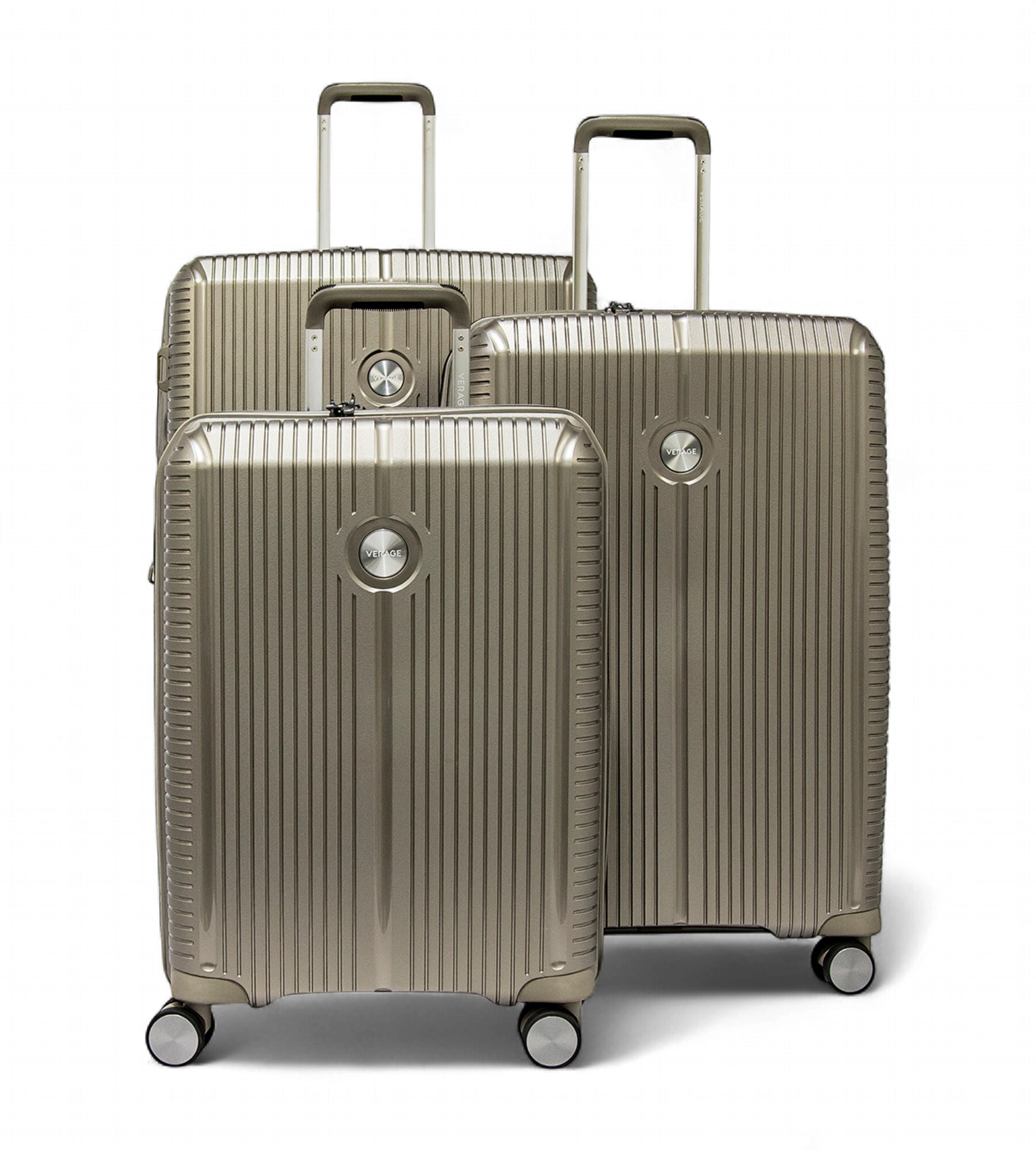 Verage Rome Monti 3 Piece Polypropylene Luggage Set