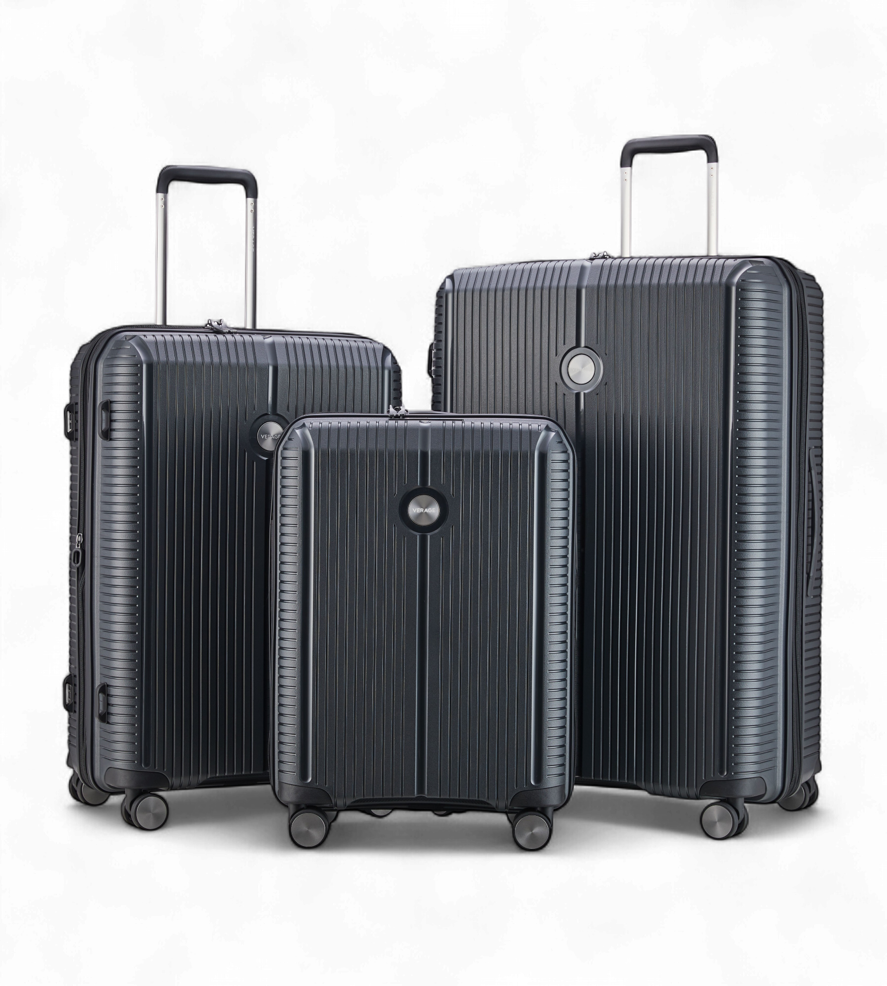Verage Rome Monti 3 Piece Polypropylene Luggage Set