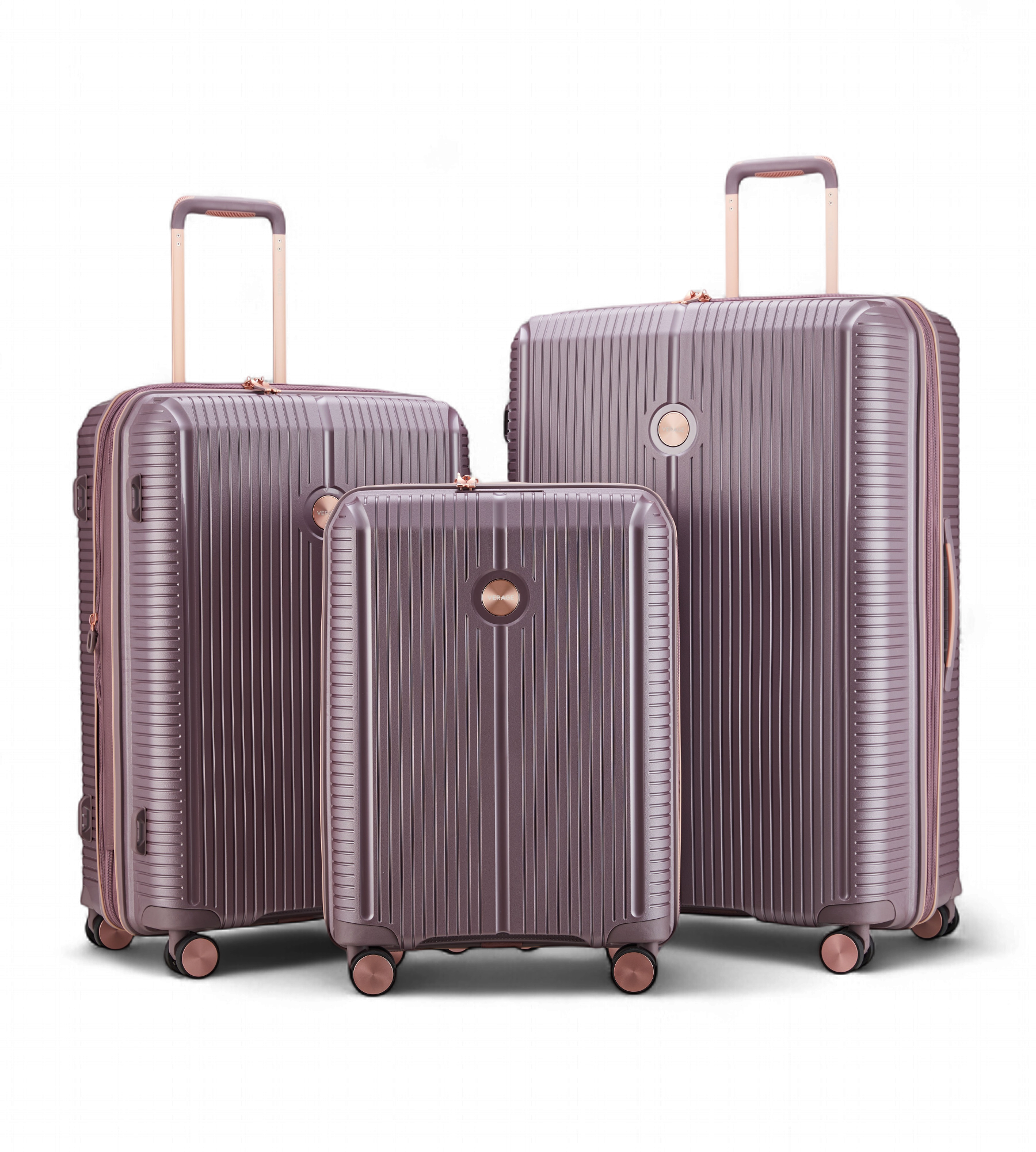 Verage Rome Monti 3 Piece Polypropylene Luggage Set