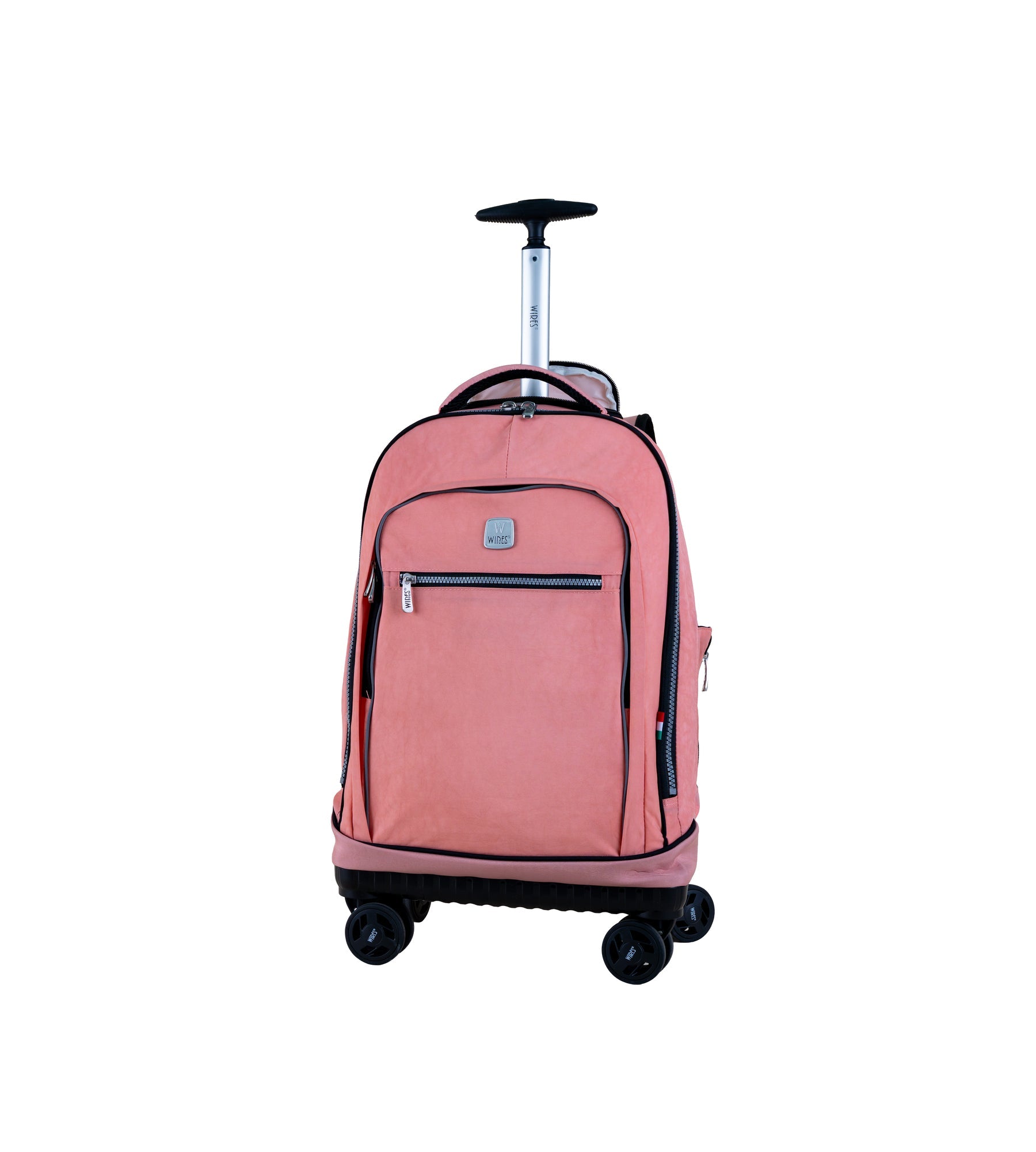 WIRES 19 Inch 4-Wheel Rolling School Backpack Set