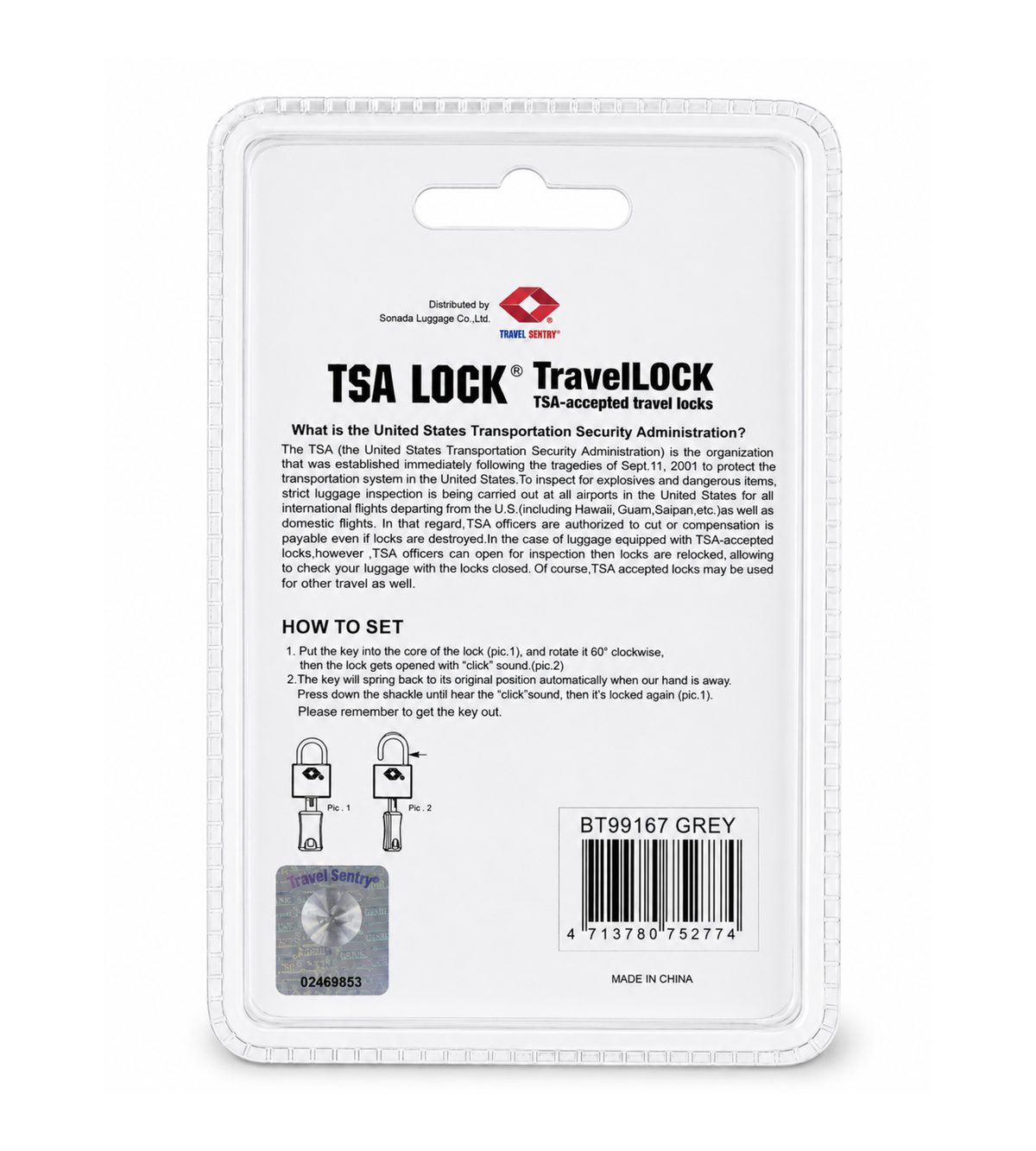 Sonada TSA Combination Lock